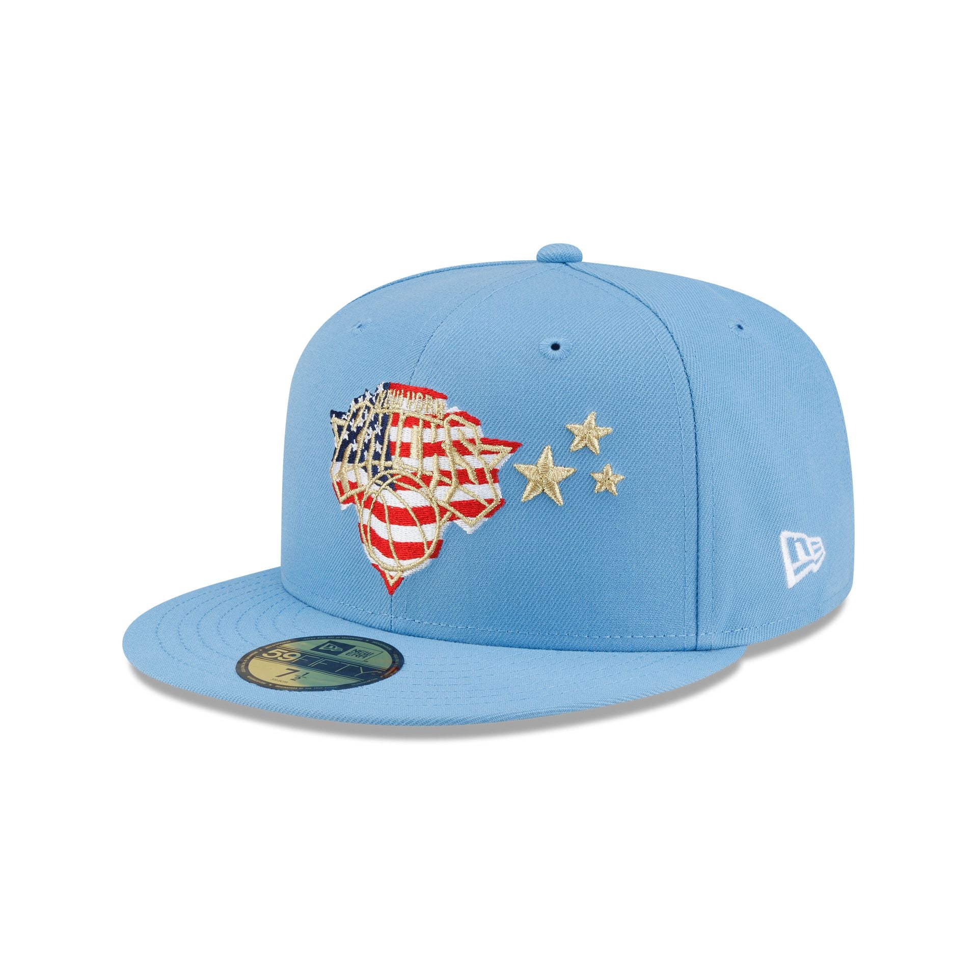 New York Knicks Red, White & Blue 59FIFTY Fitted Hat - Image 3