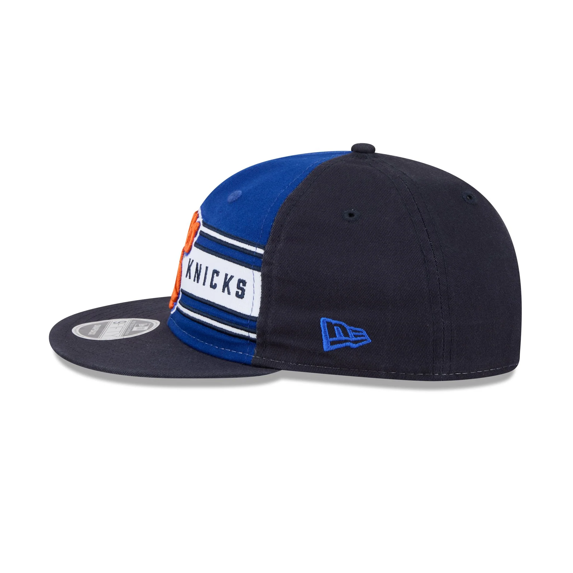 New York Knicks Team Stripes Retro Crown 9FIFTY Snapback Hat - Image 4