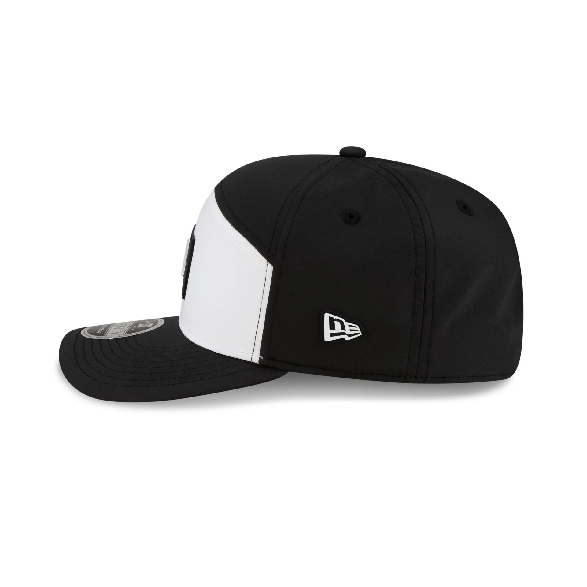 New York Mets 2026 Clubhouse Black & White Split Panel 9SEVENTY Stretch-Snap Hat - Image 5