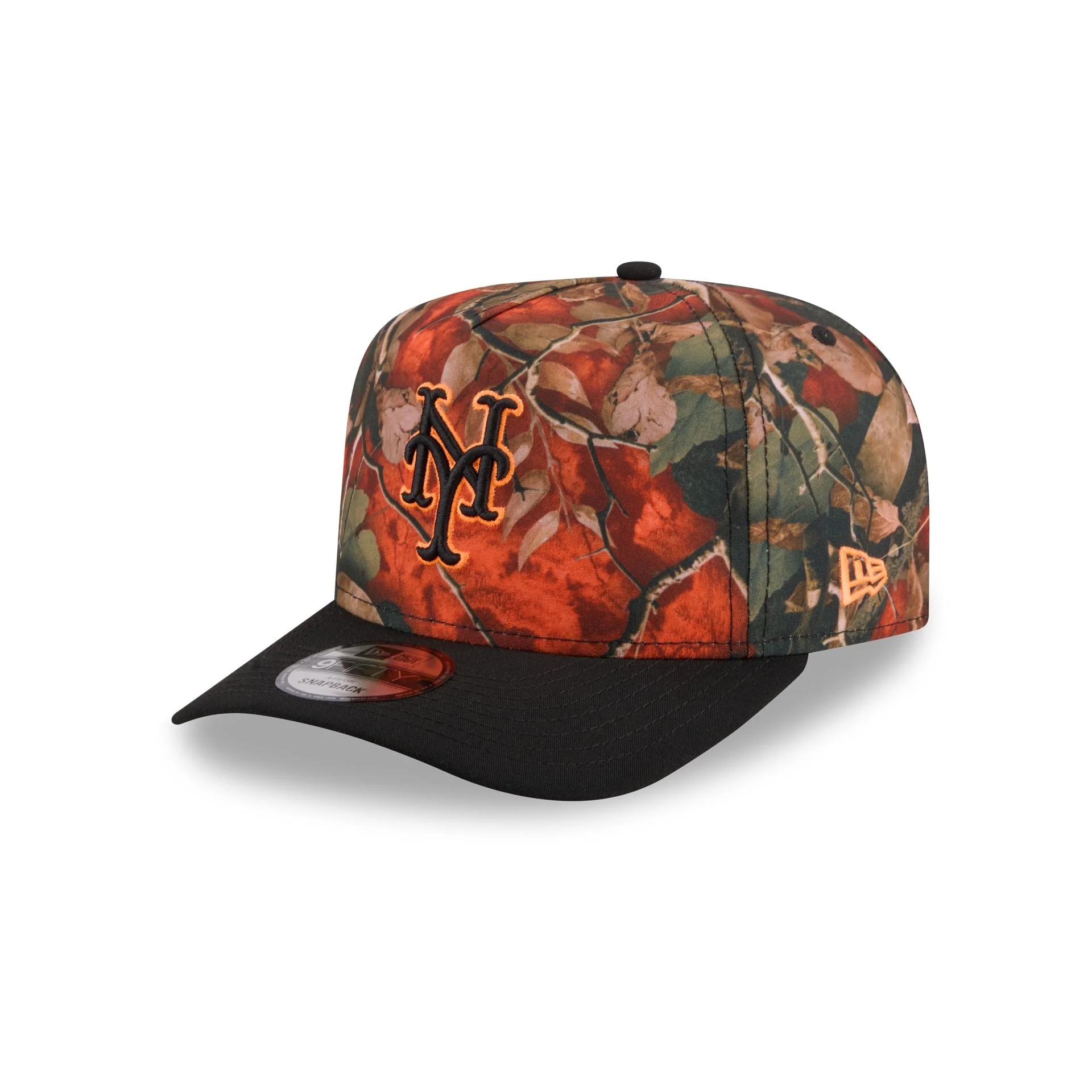 New York Mets Amber Leaves 9FIFTY A-Frame Snapback Hat - Image 3