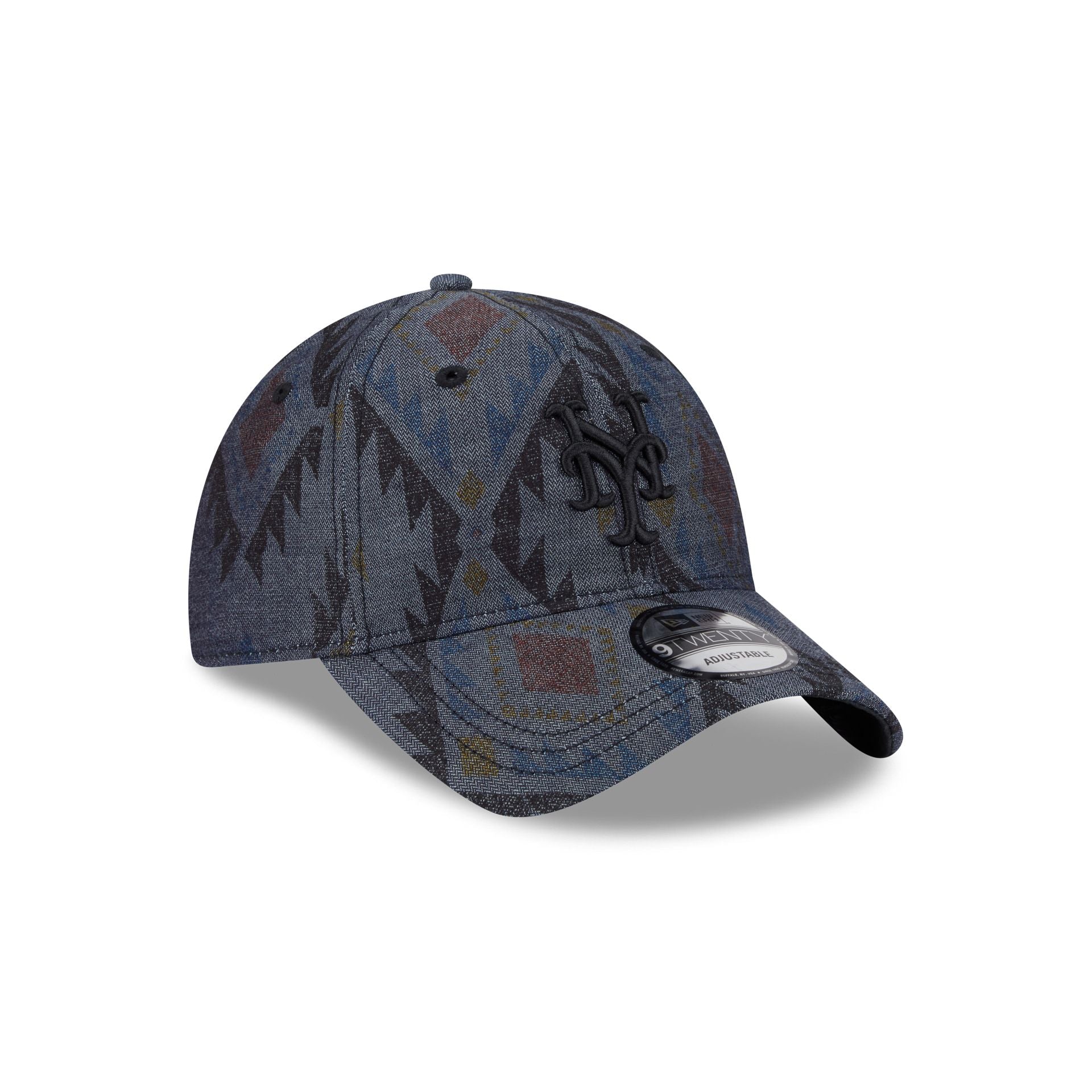New York Mets Aztec Pattern 9TWENTY Adjustable Hat - Image 3