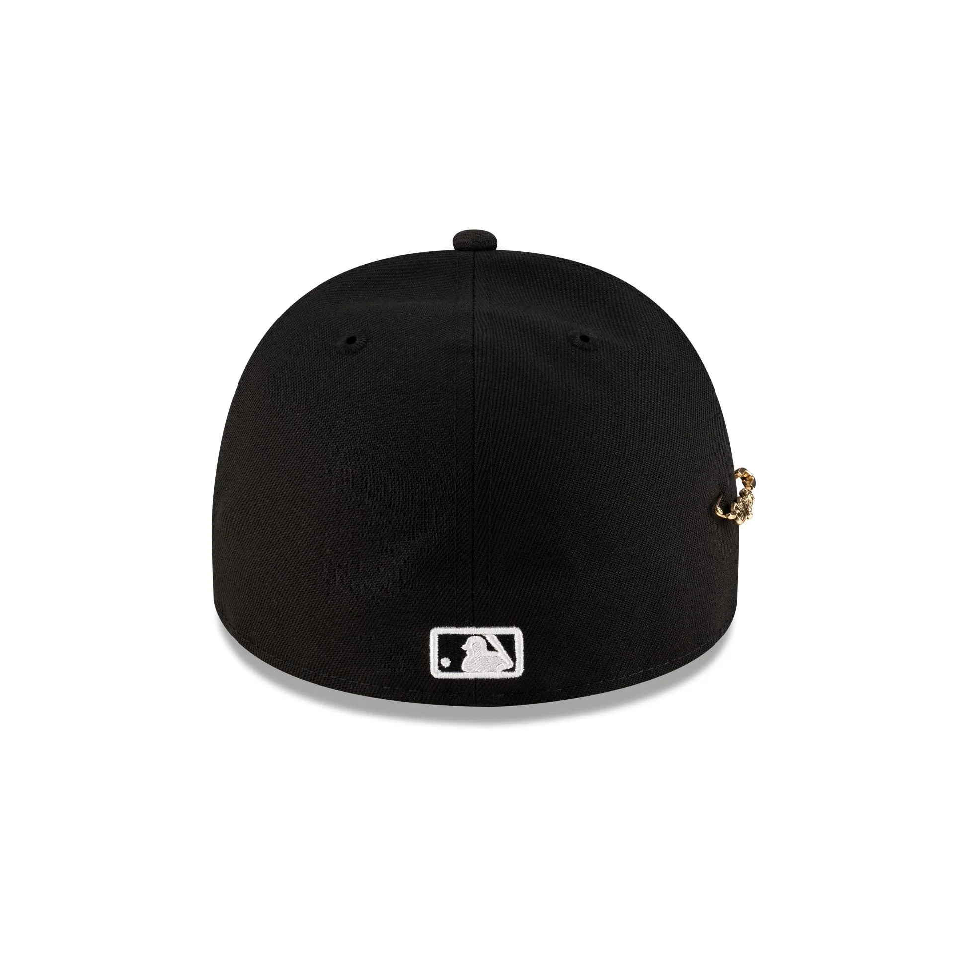 New York Mets Black Script Safety Pin 59FIFTY A-Frame Fitted Hat - Image 6