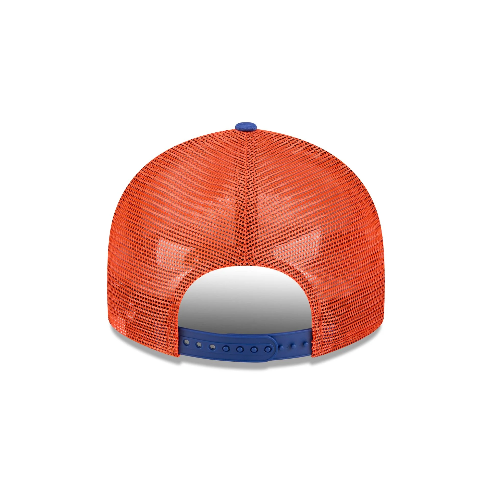 New York Mets Blocked Split Panel 9FIFTY Trucker Hat - Image 6