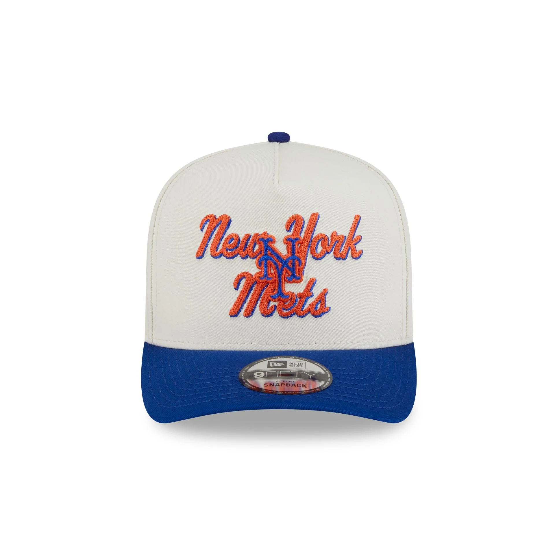 New York Mets Chainstitch 9FIFTY A-Frame Snapback Hat - Image 2