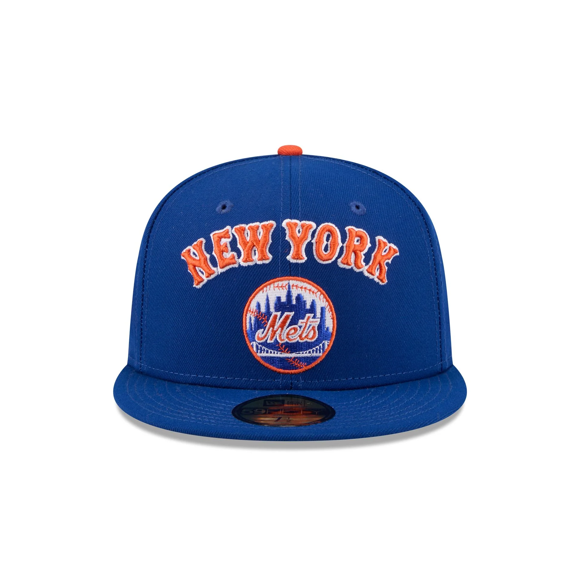 New York Mets Circle Logo Seinfeld 59FIFTY Fitted Hat - Image 2