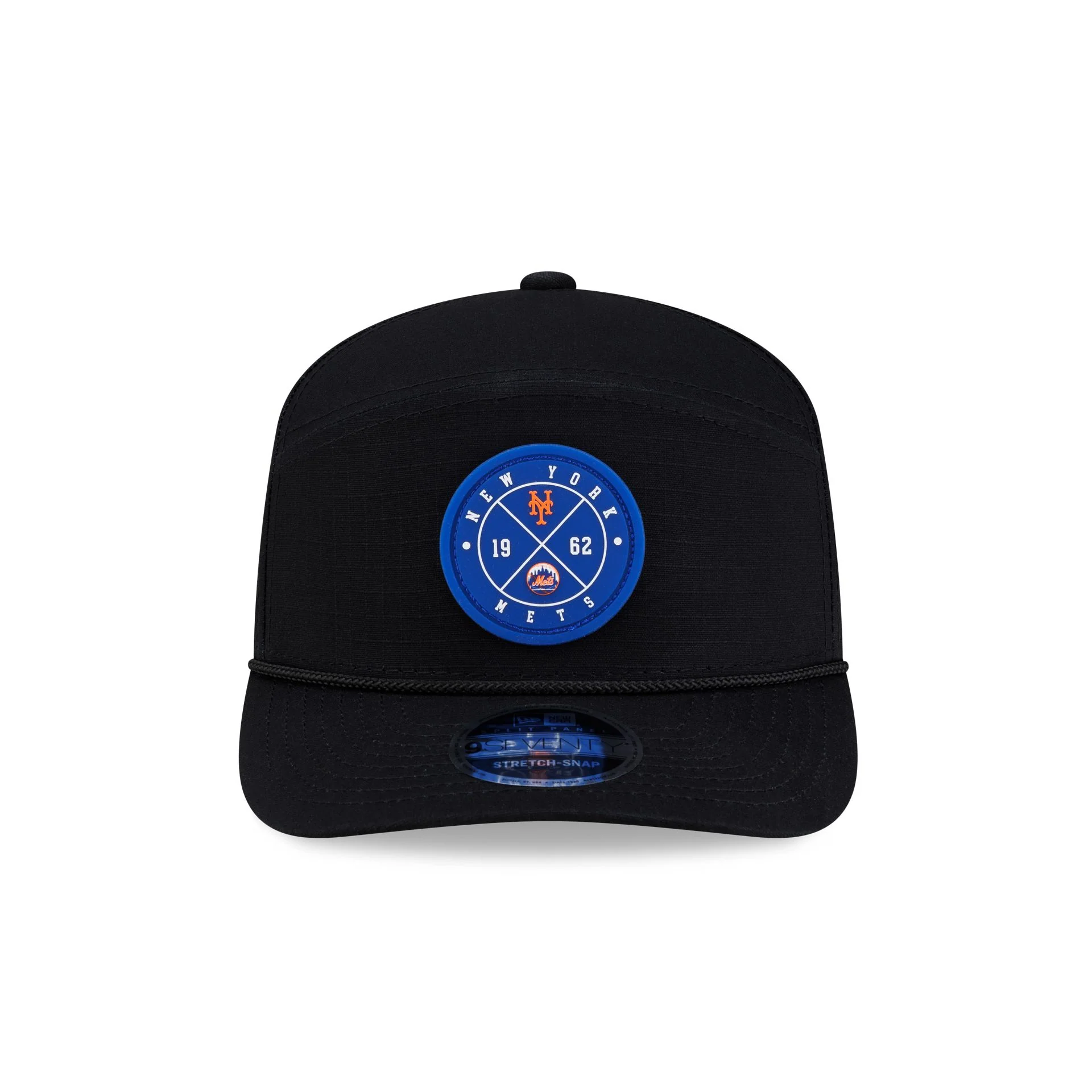 New York Mets Cotton Ripstop Split Panel 9SEVENTY Stretch-Snap Hat - Image 4