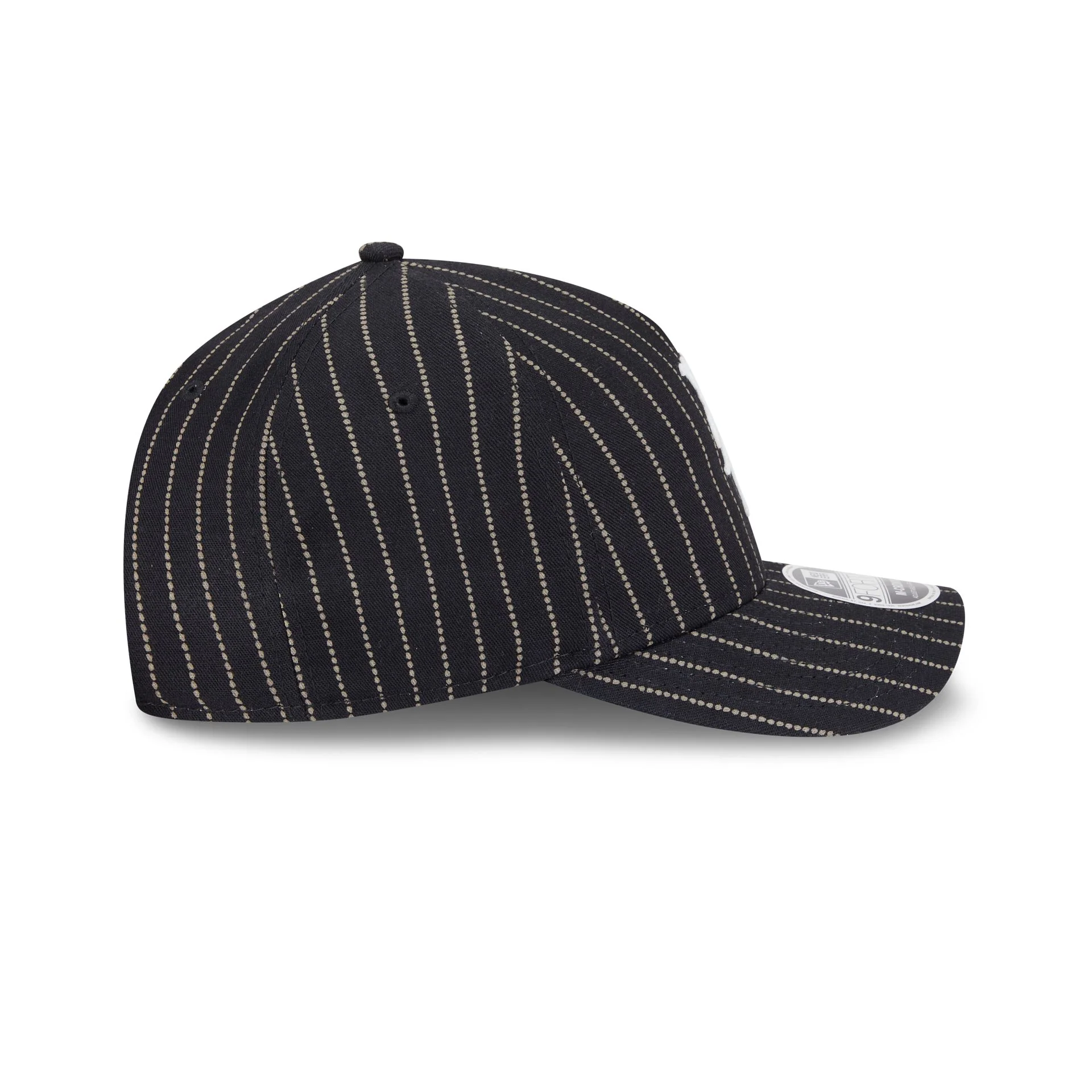 New York Mets Dotted Pinstripe 9FORTY M-Crown A-Frame Adjustable Hat - Image 5
