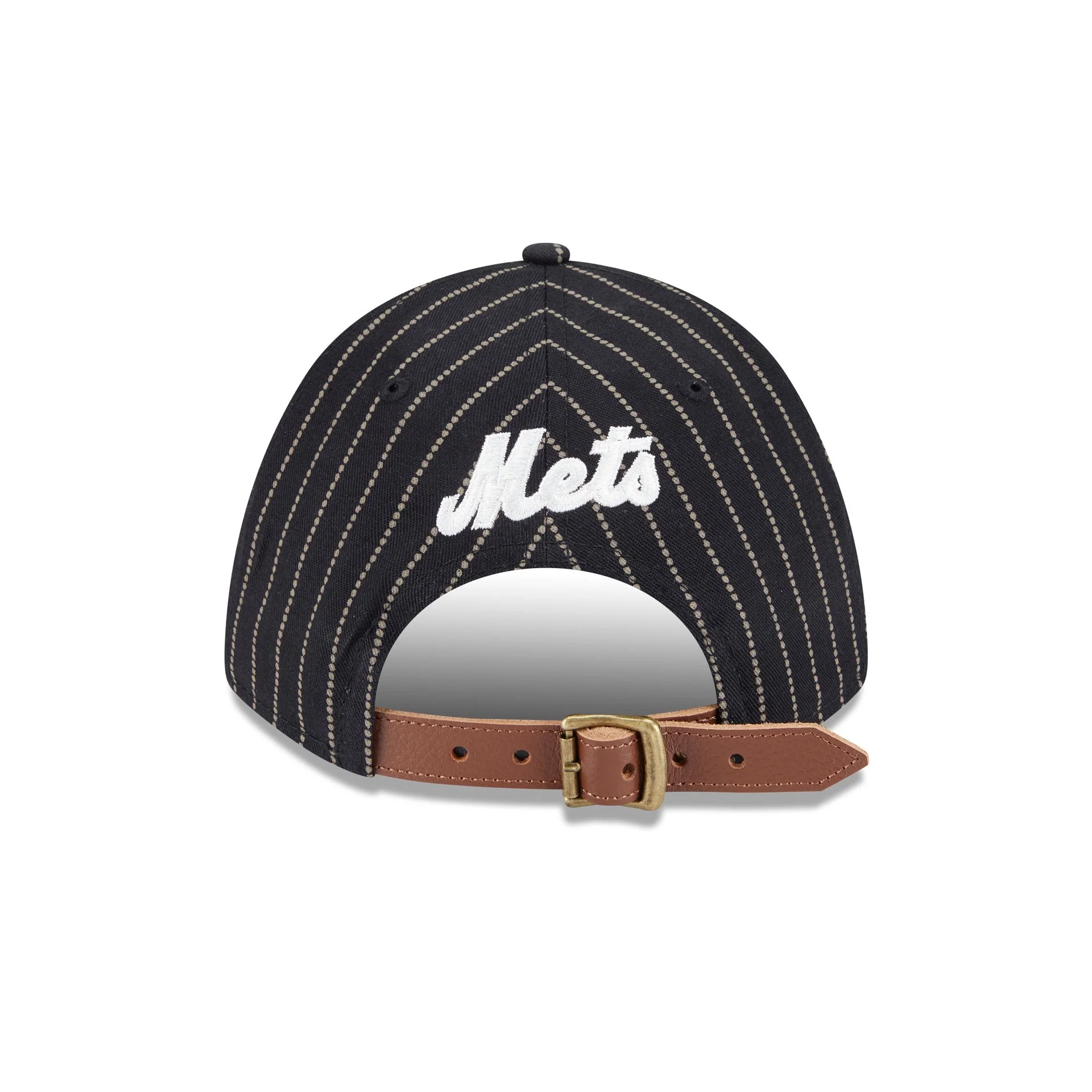 New York Mets Dotted Pinstripe 9FORTY M-Crown A-Frame Adjustable Hat - Image 6