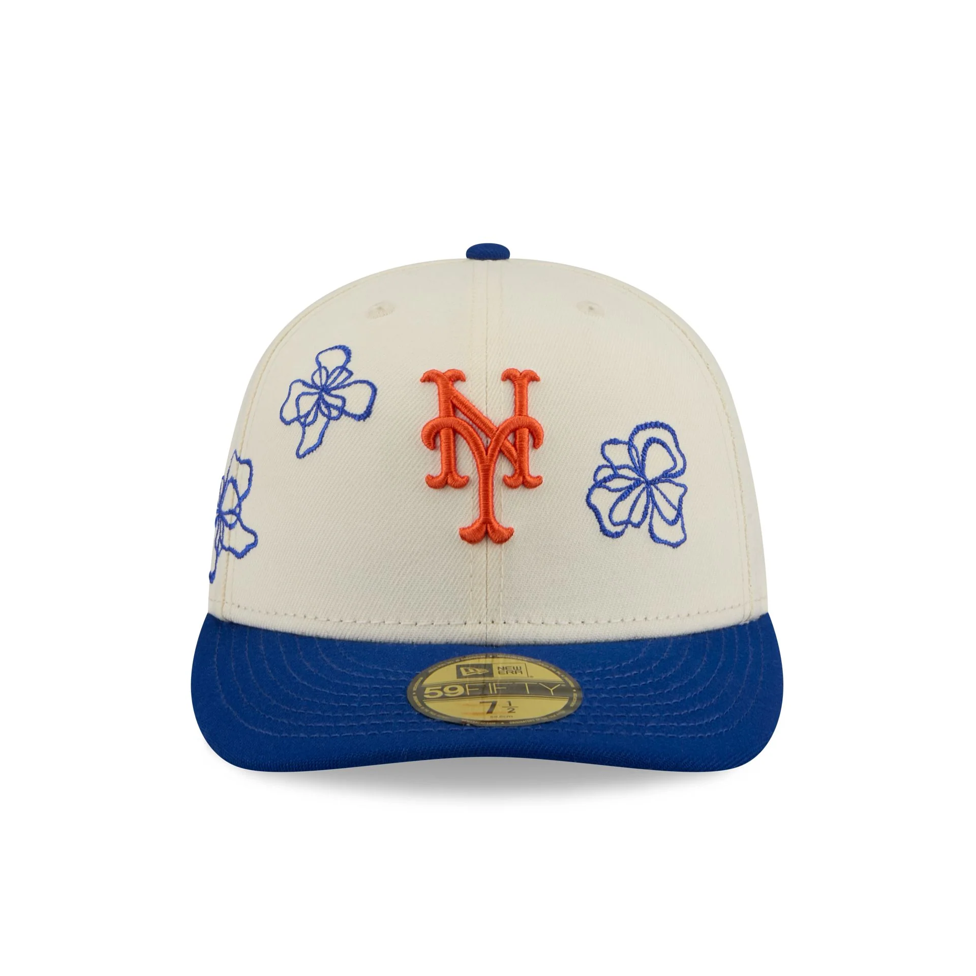 New York Mets Floral Outline 59FIFTY Fitted Hat - Image 2