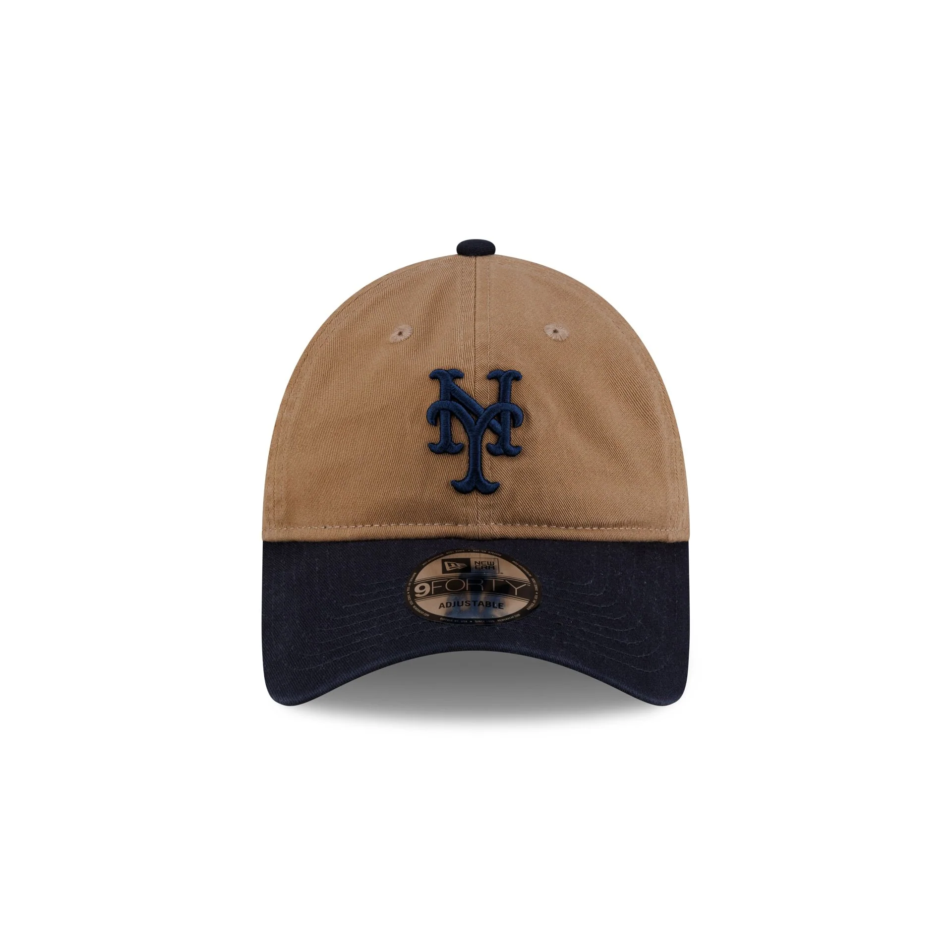 New York Mets Khaki 9FORTY Adjustable Hat - Image 2