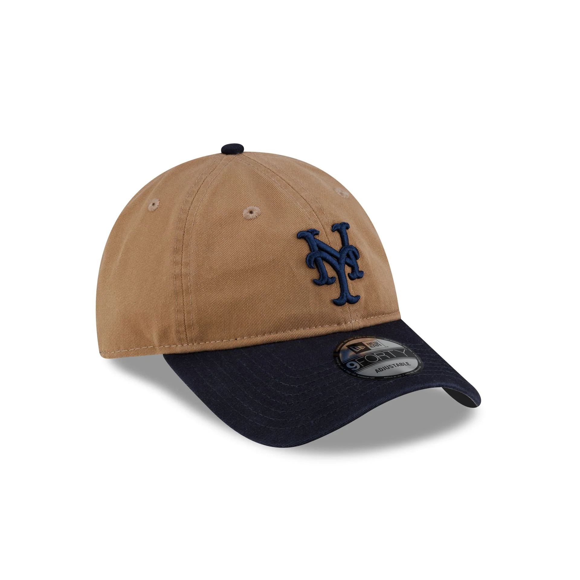 New York Mets Khaki 9FORTY Adjustable Hat - Image 3