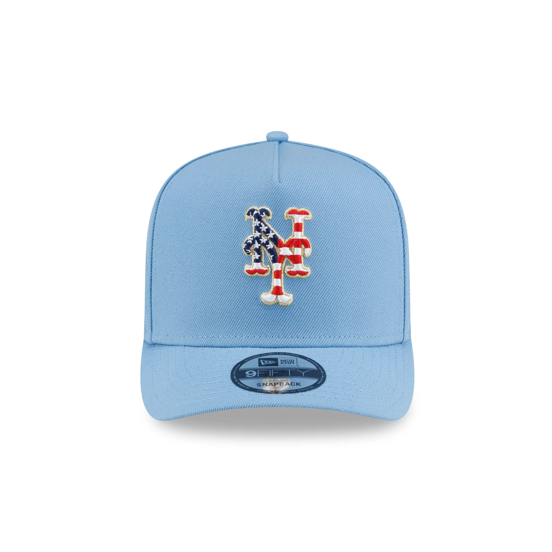 New York Mets Red, White & Blue 9FIFTY A-Frame Snapback Hat - Image 2