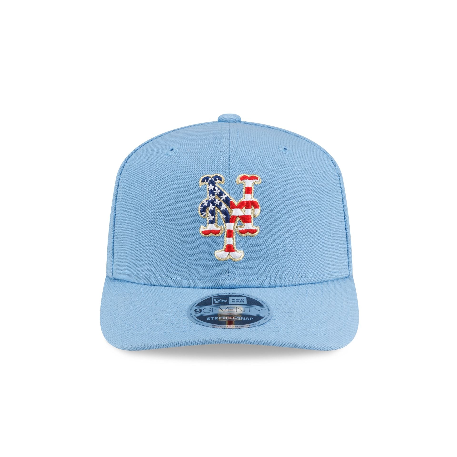 New York Mets Red, White & Blue 9SEVENTY Stretch-Snap Hat - Image 2