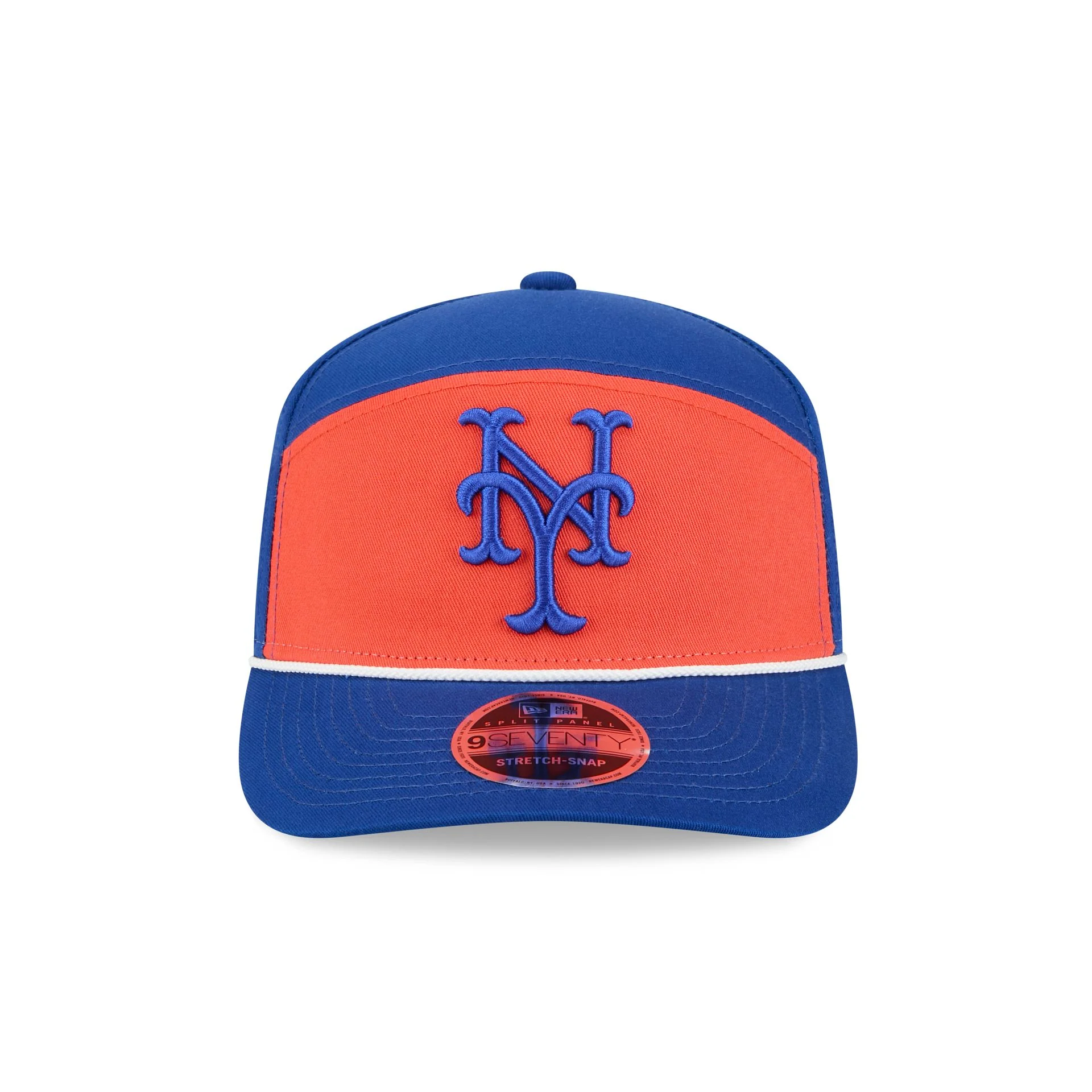 New York Mets Split Panel 9SEVENTY Stretch-Snap Hat - Image 2