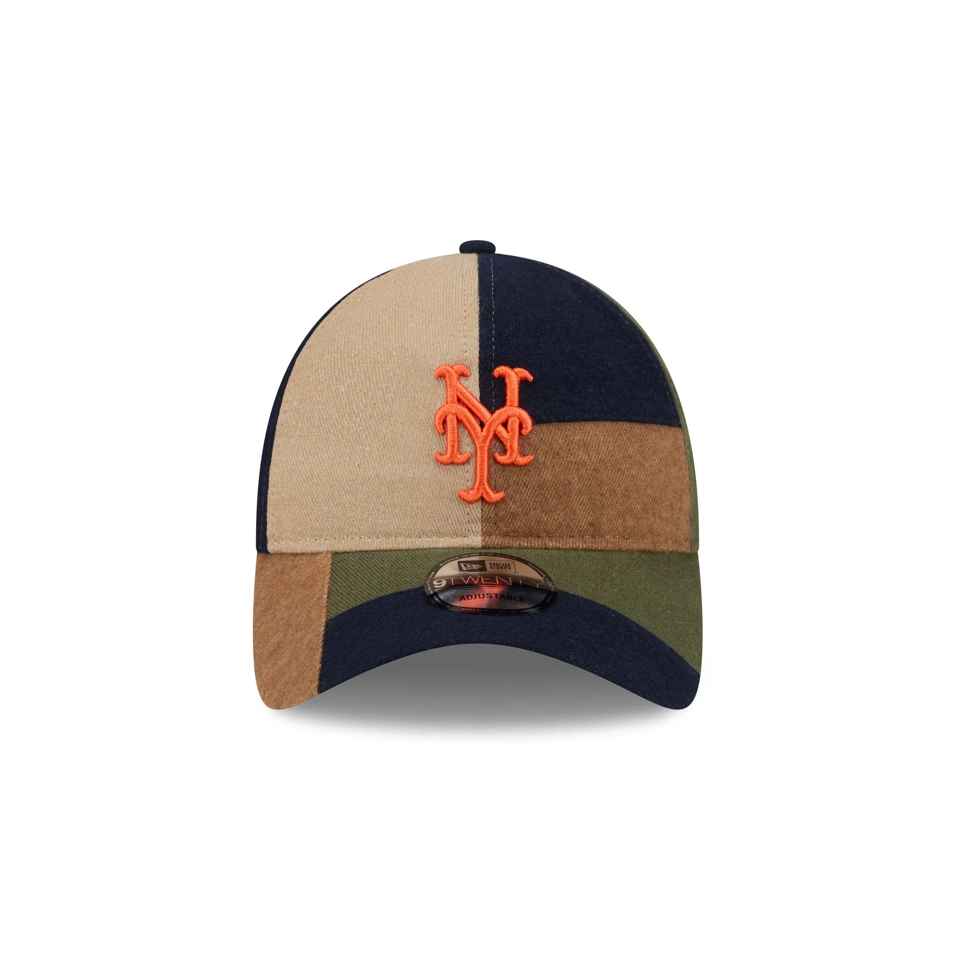 New York Mets Three Looms Cotton Twill Patchwork 9TWENTY Adjustable Hat - Image 2