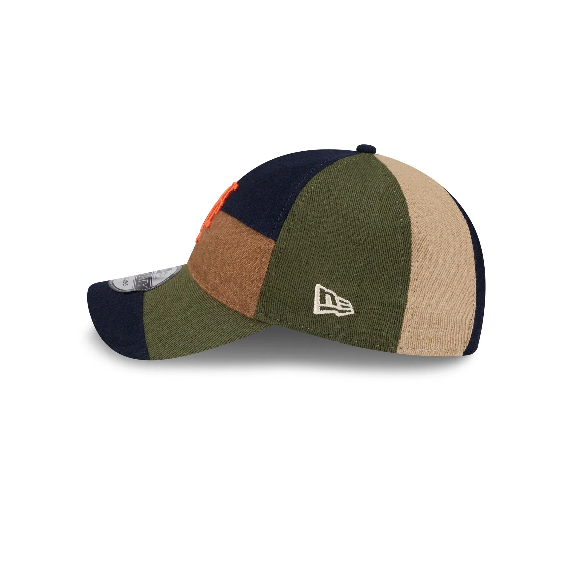 New York Mets Three Looms Cotton Twill Patchwork 9TWENTY Adjustable Hat - Image 4
