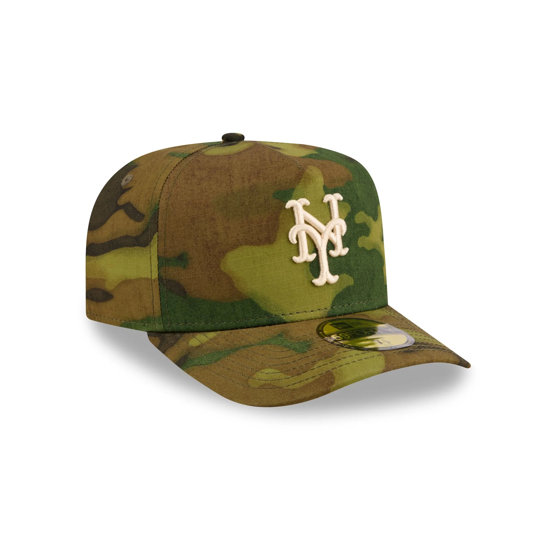 New York Mets Three Looms Ripstop Camo 59FORTY A-Frame Fitted Hat - Image 3