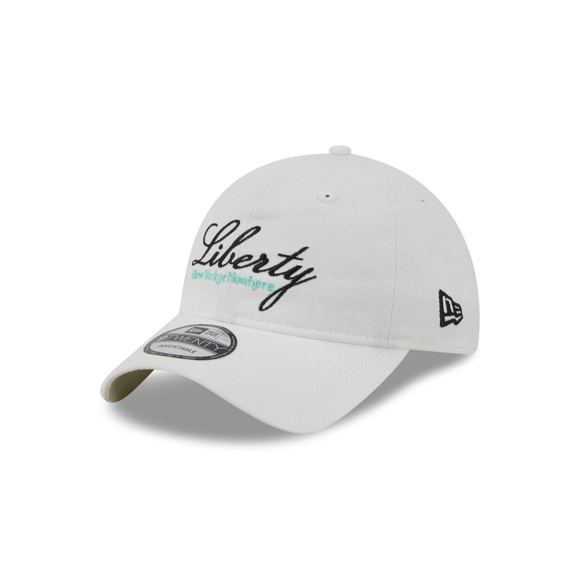New York or Nowhere x New York Liberty Script White 9TWENTY Adjustable Hat - Image 3