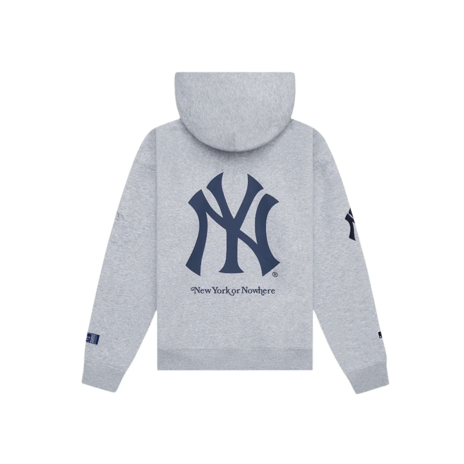 New York or Nowhere x New York Yankees Heather Gray Full-Zip Hoodie - Image 2