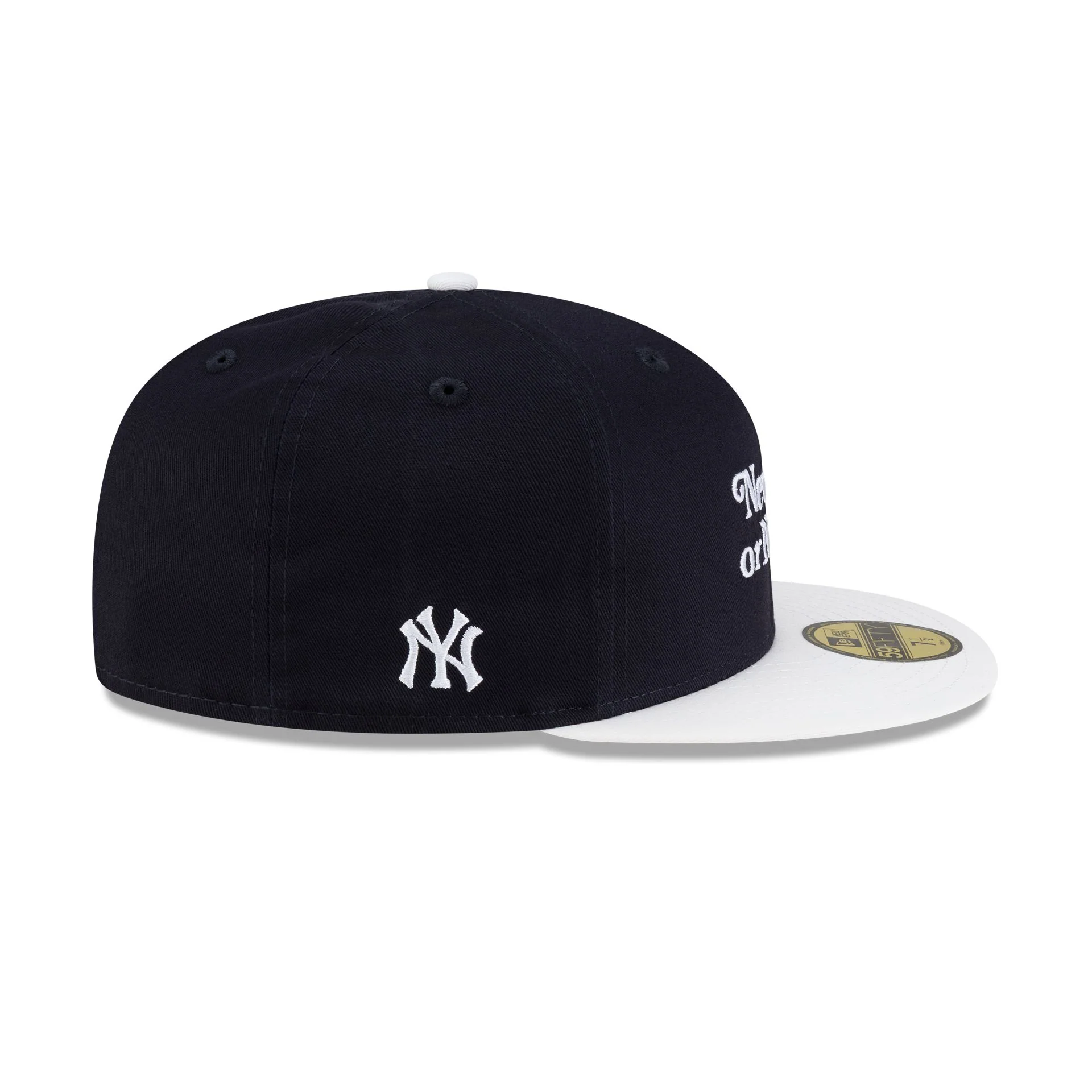 New York or Nowhere x New York Yankees Navy 59FIFTY Fitted Hat - Image 4