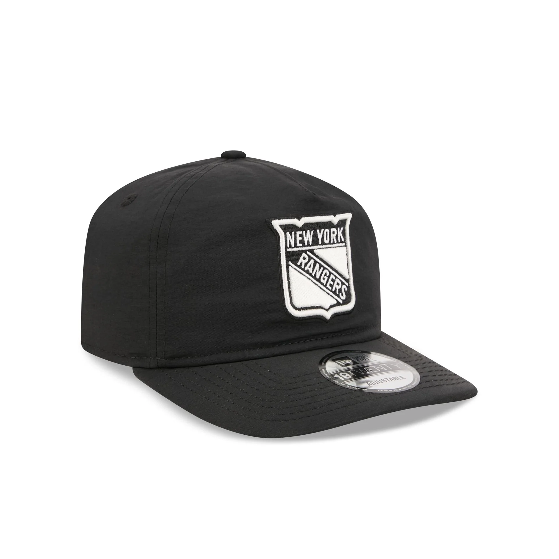 New York Rangers Black Nylon 19TWENTY Adjustable Hat - Image 3