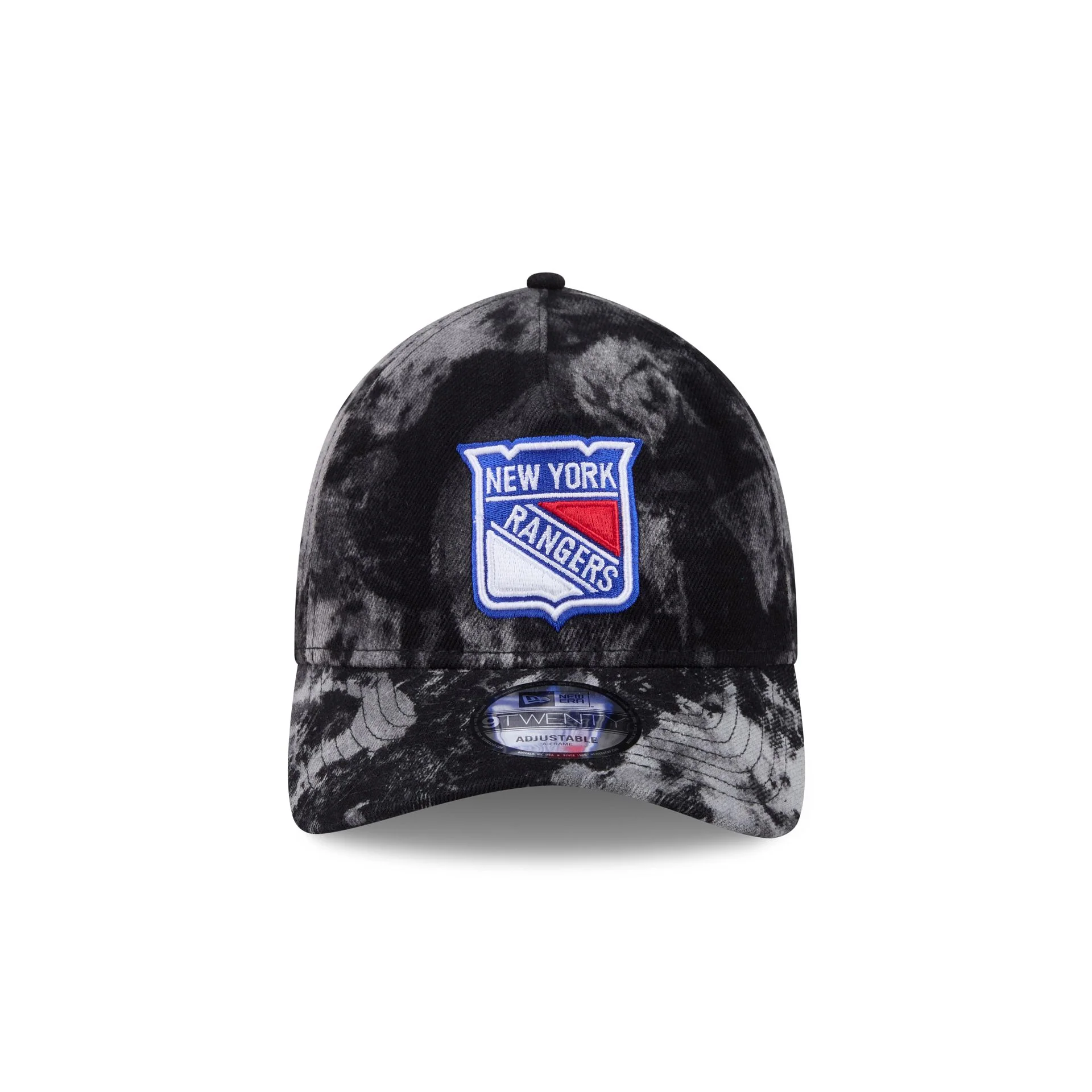New York Rangers Bleached Denim 9TWENTY A-Frame Adjustable Hat - Image 2