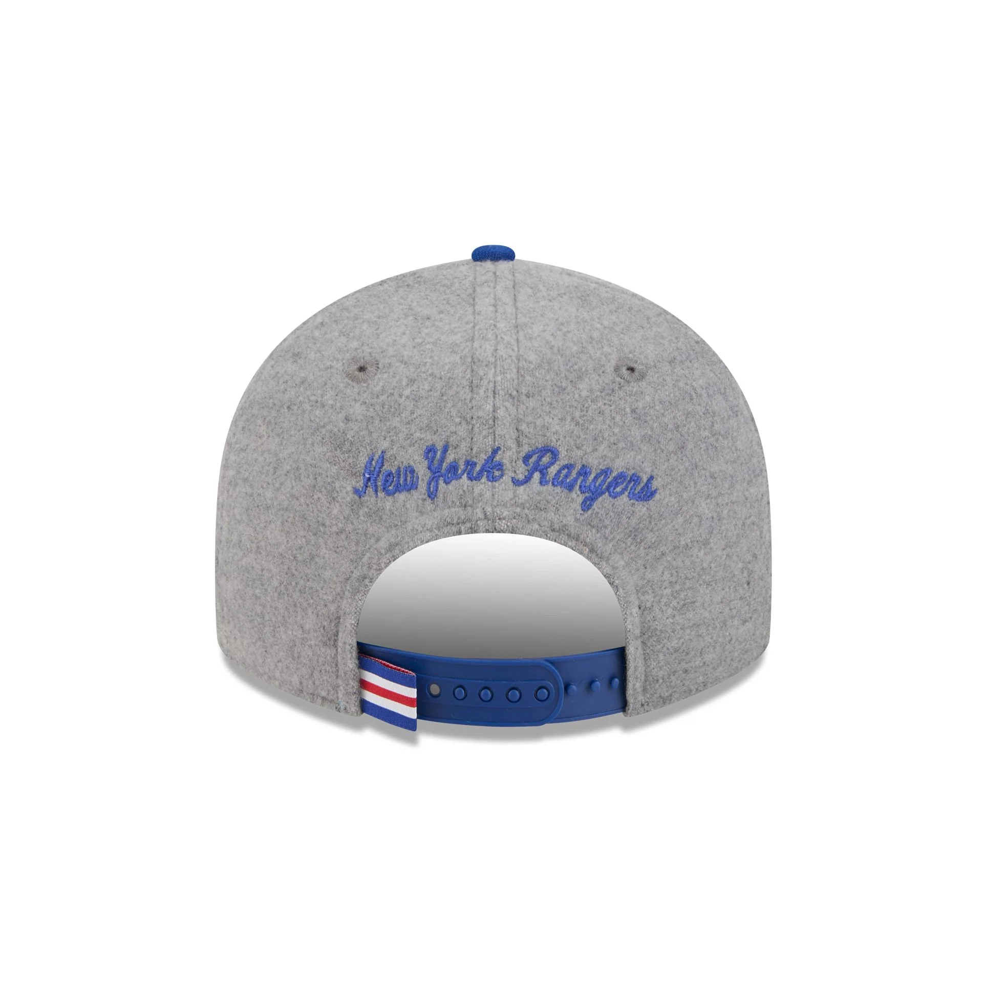 New York Rangers Heather Gray Wool Low Profile 9FIFTY Snapback Hat - Image 6