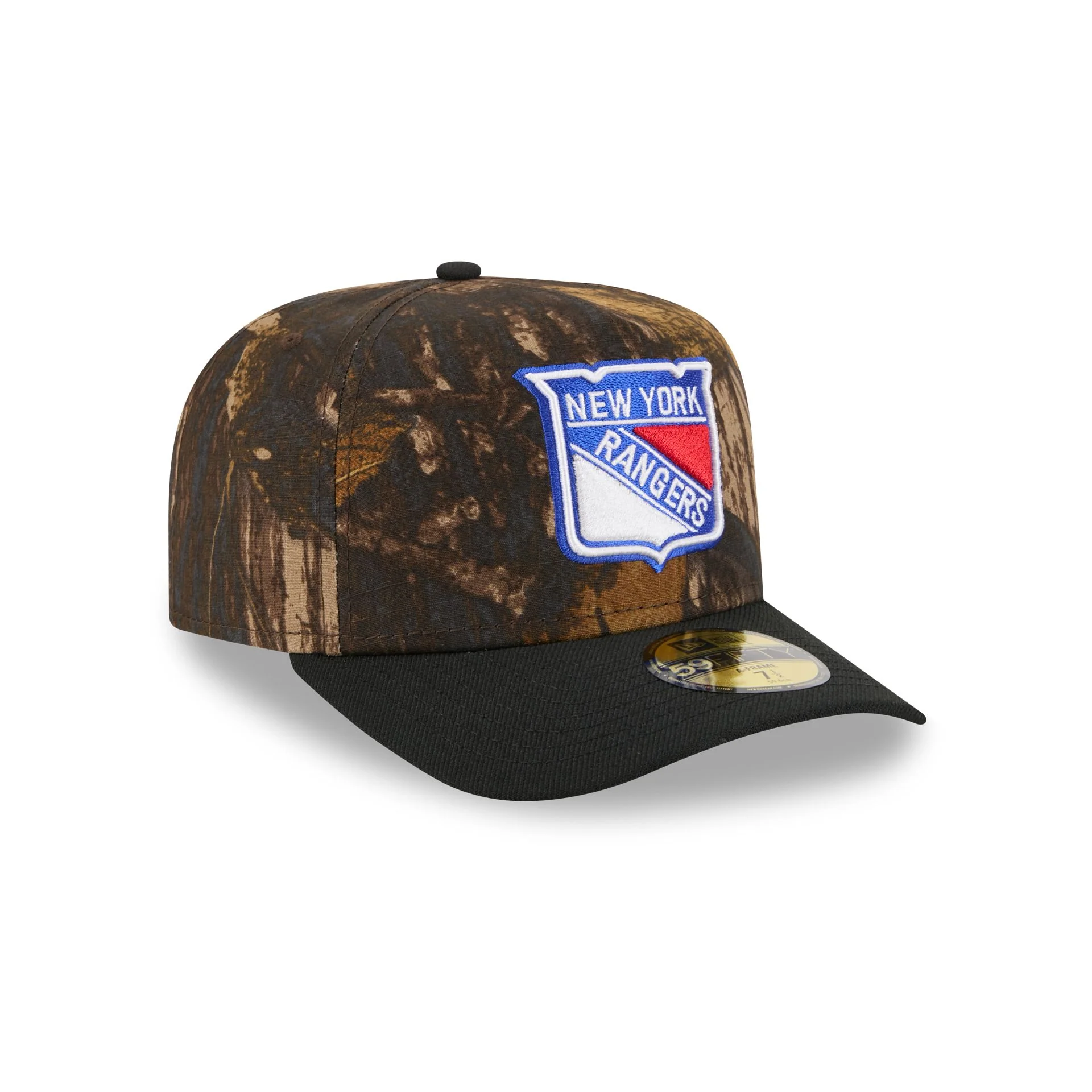 New York Rangers Ripstop Camo 59FIFTY A-Frame Fitted Hat - Image 3