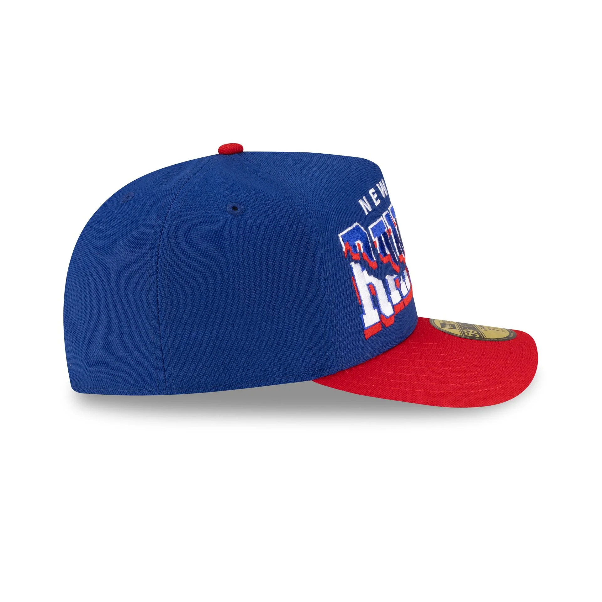 New York Rangers Snapped Wordmark 59FIFTY A-Frame Fitted Hat - Image 5