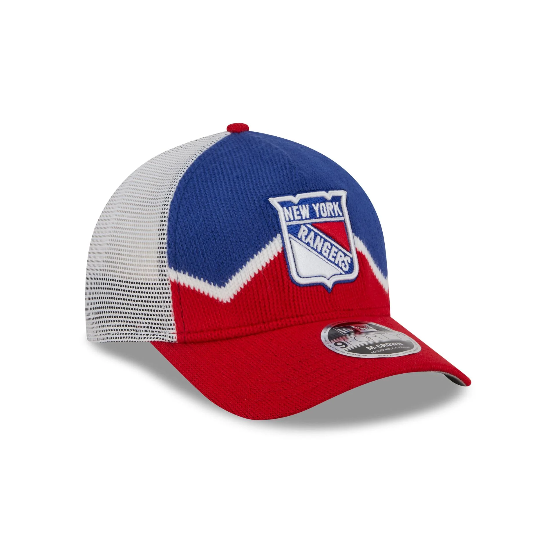 New York Rangers Sock 9FORTY M-Crown A-Frame Trucker Hat - Image 3