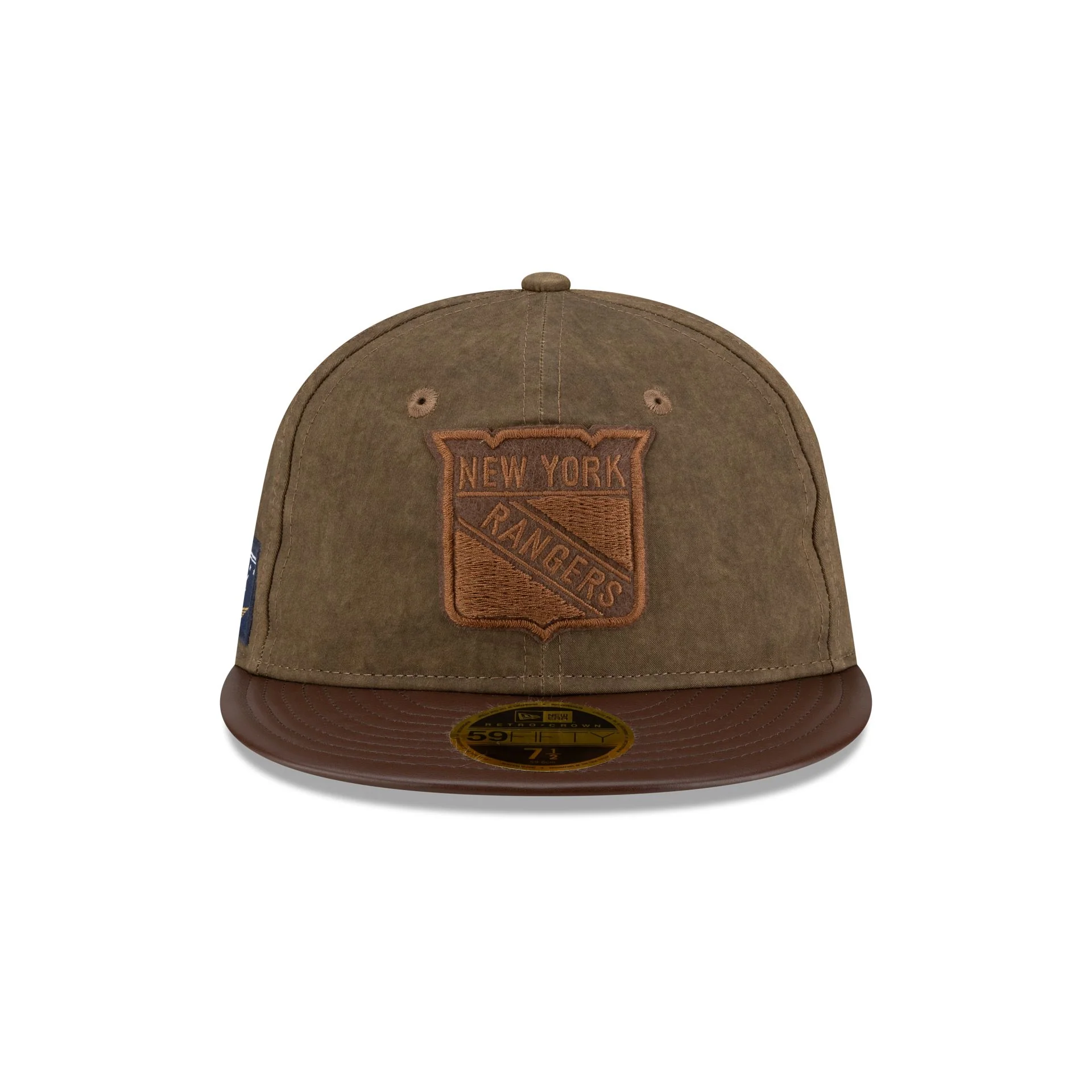 New York Rangers Utility Linen Retro Crown 59FIFTY Fitted Hat - Image 2