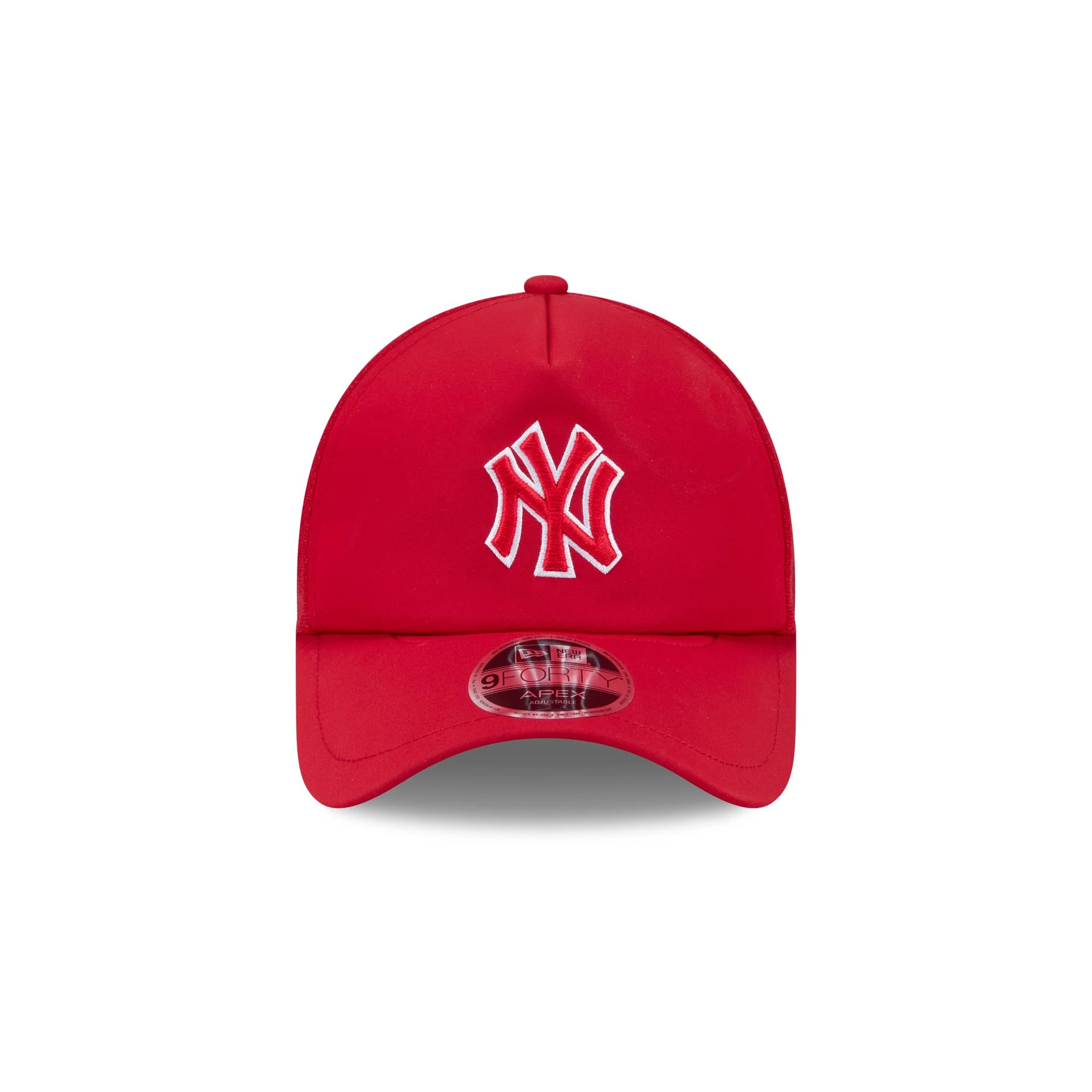 New York Yankees 2026 Batting Practice Alt Red 9FORTY APEX Trucker Hat - Image 2