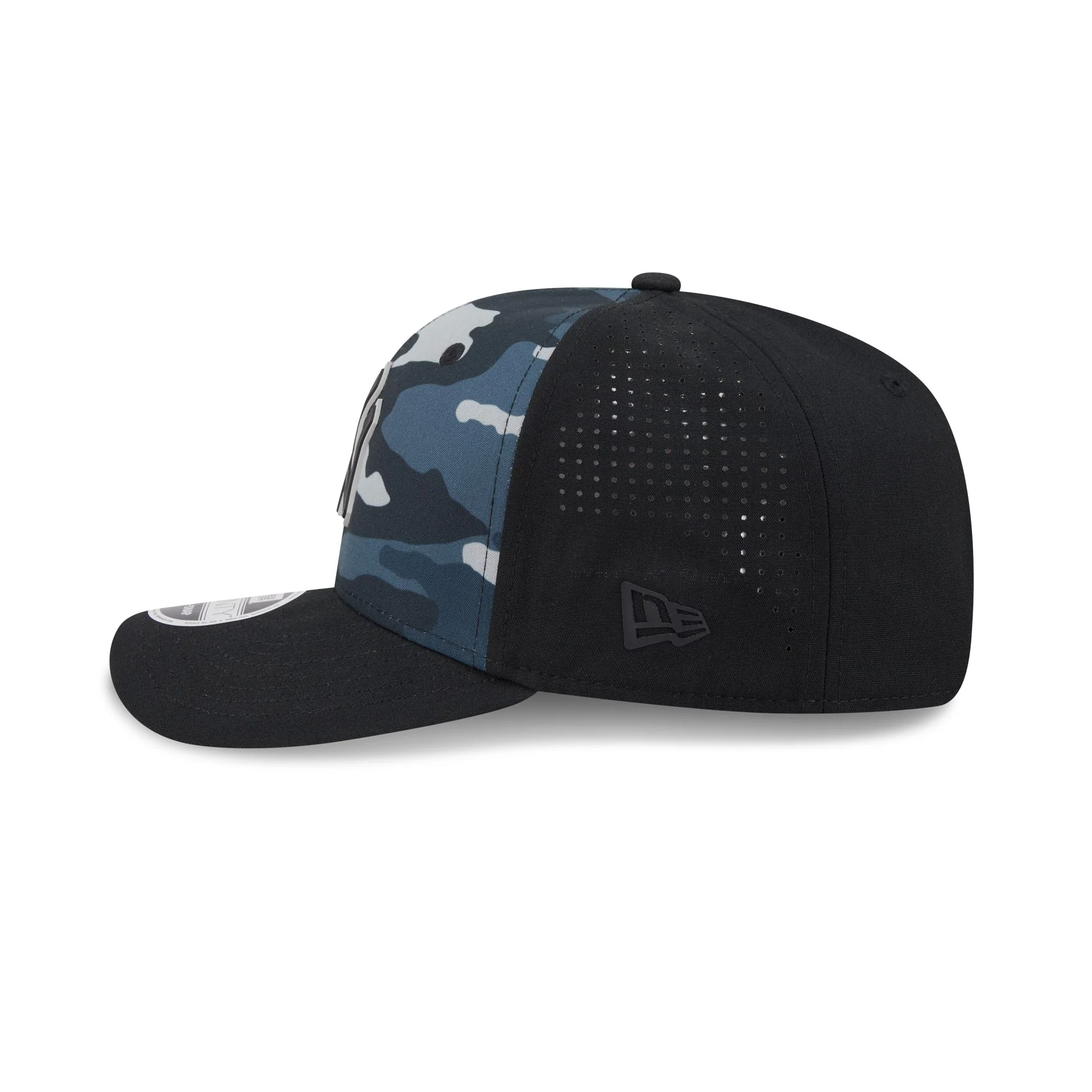 New York Yankees Black Camo Performance 9SEVENTY Stretch-Snap Hat - Image 5