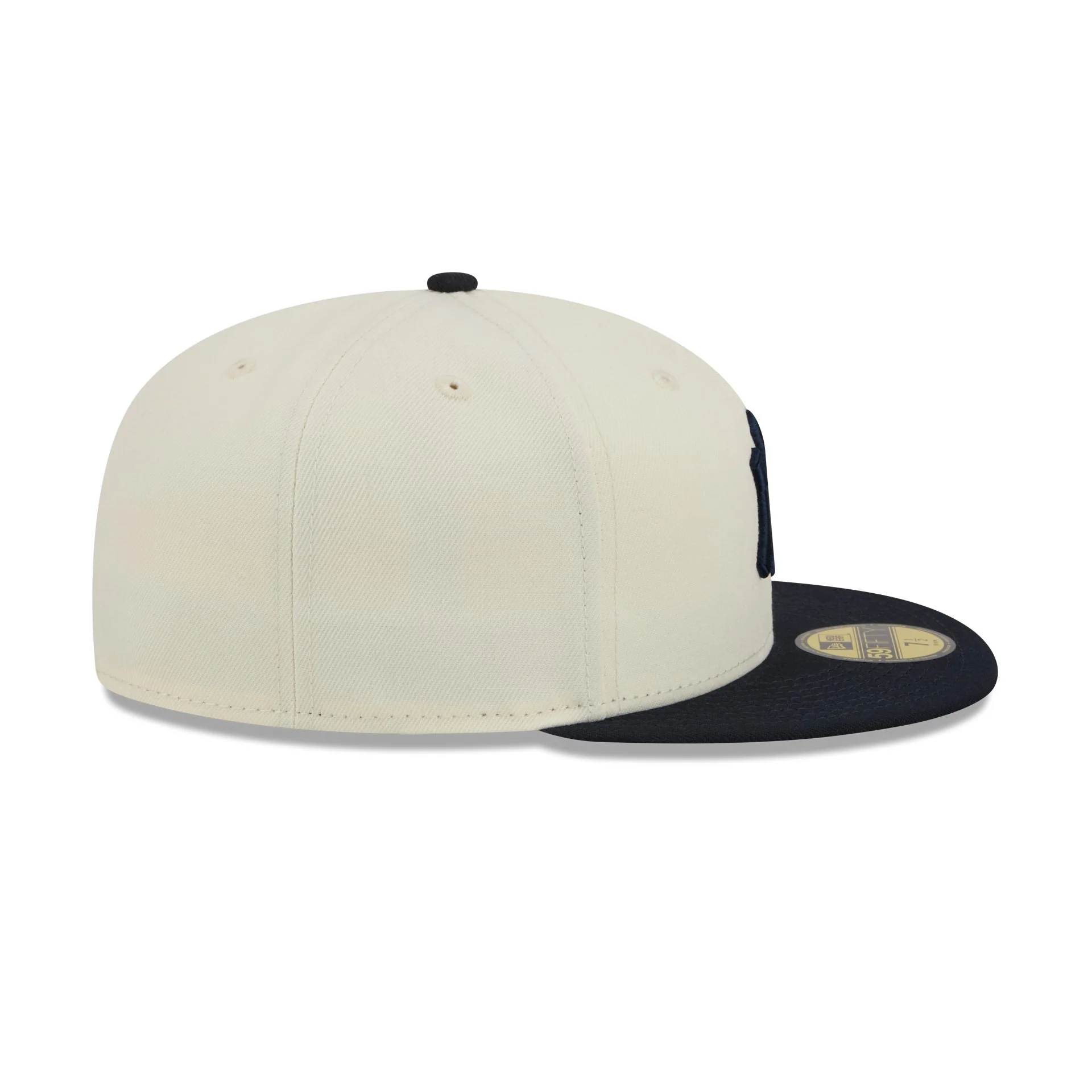 New York Yankees Chrome White Basic 59FIFTY Fitted Hat - Image 5