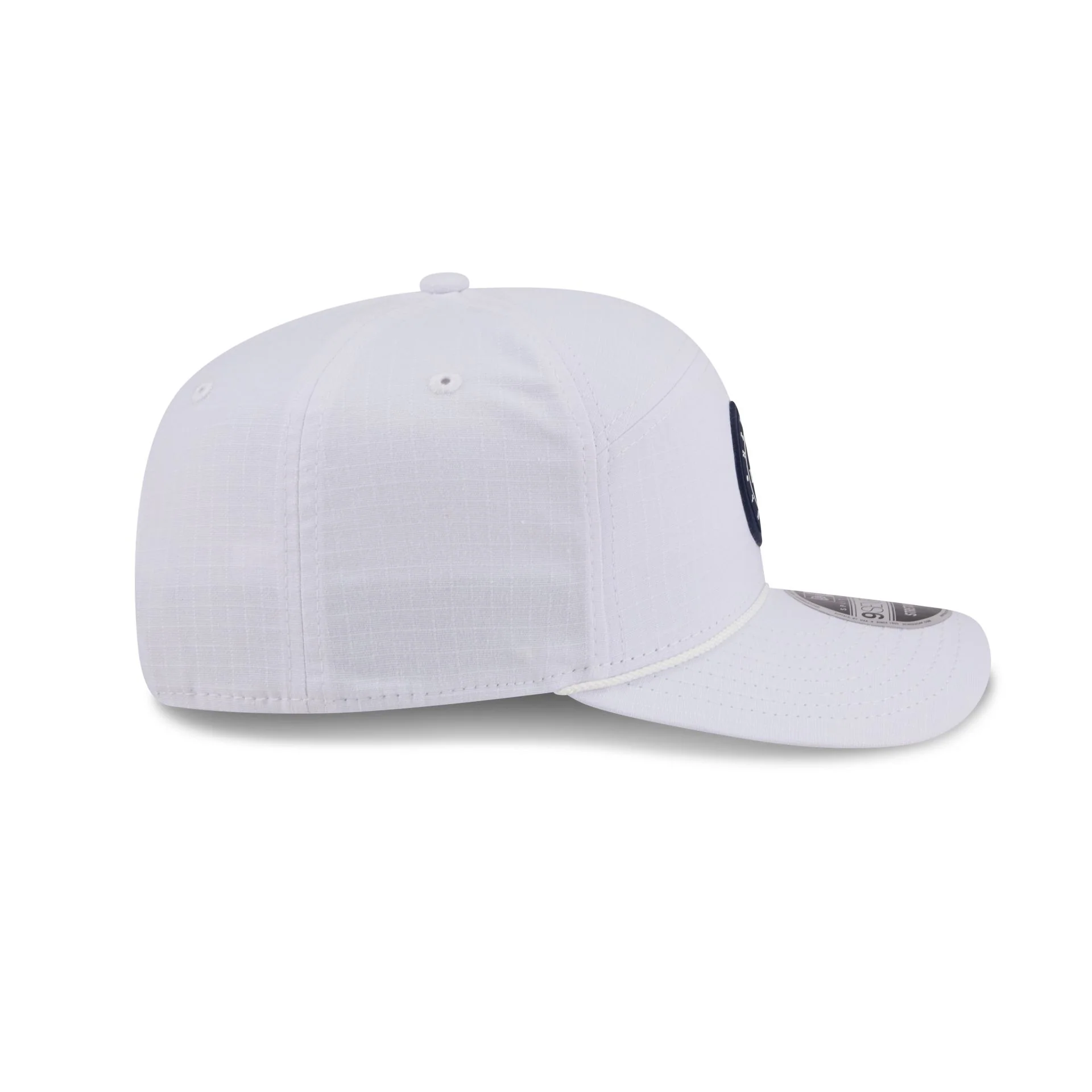 New York Yankees Circle Logo White Split Panel 9SEVENTY Stretch-Snap Hat - Image 5