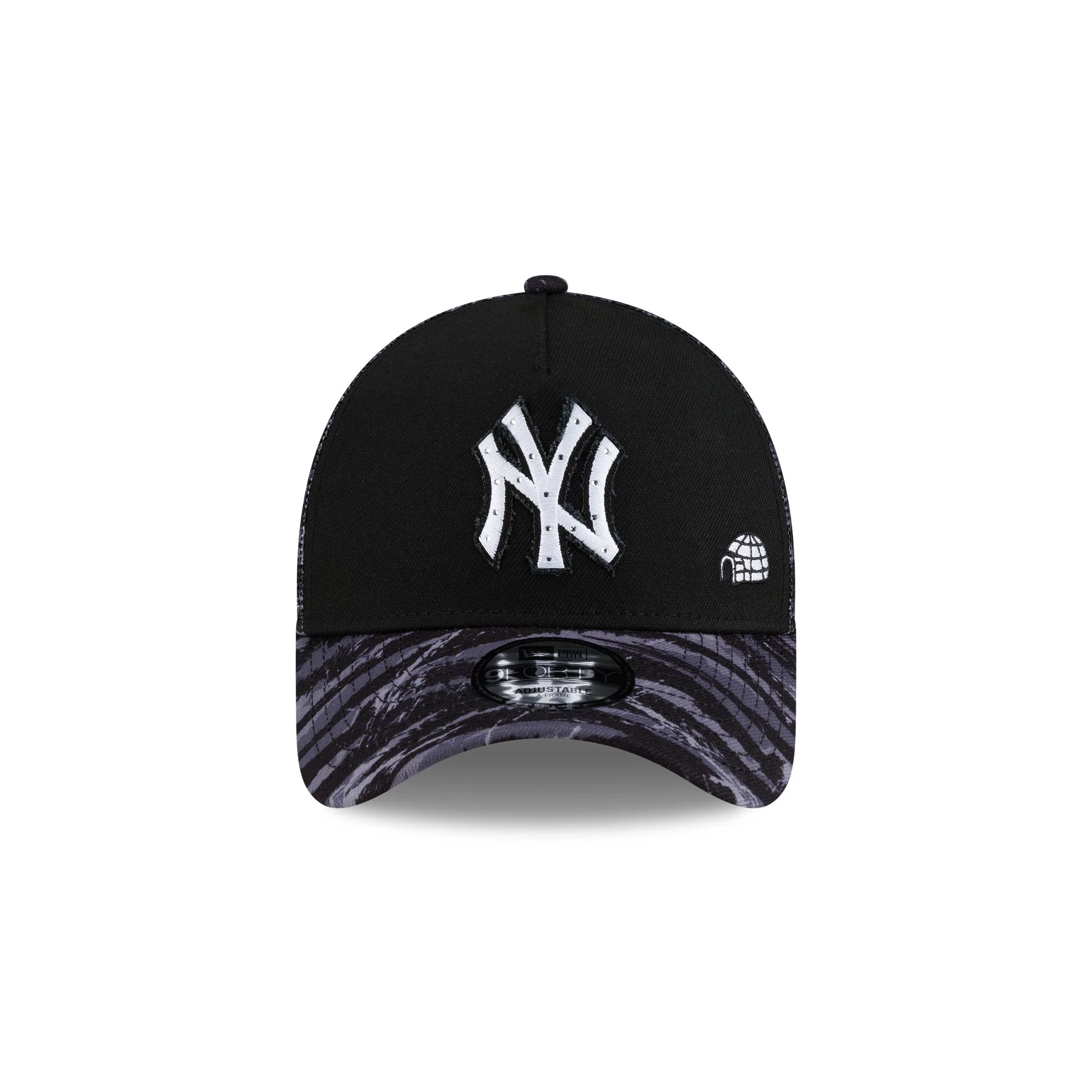 New York Yankees Dion Dawkins Design Lab Camo 9FORTY A-Frame Trucker Hat - Image 2
