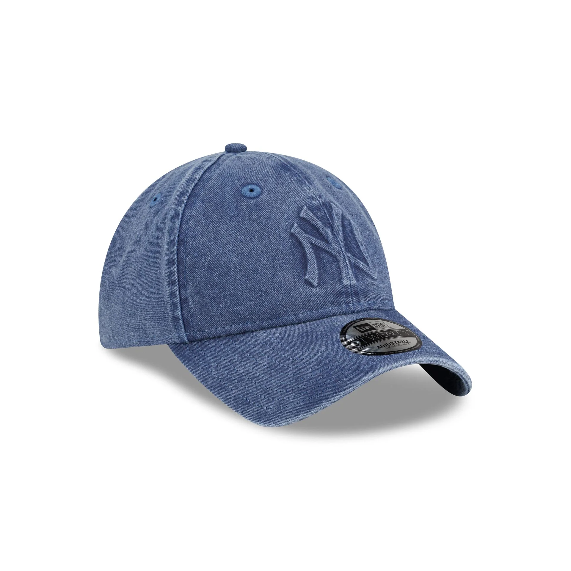 New York Yankees Embossed Logo Navy 9TWENTY Adjustable Hat - Image 3