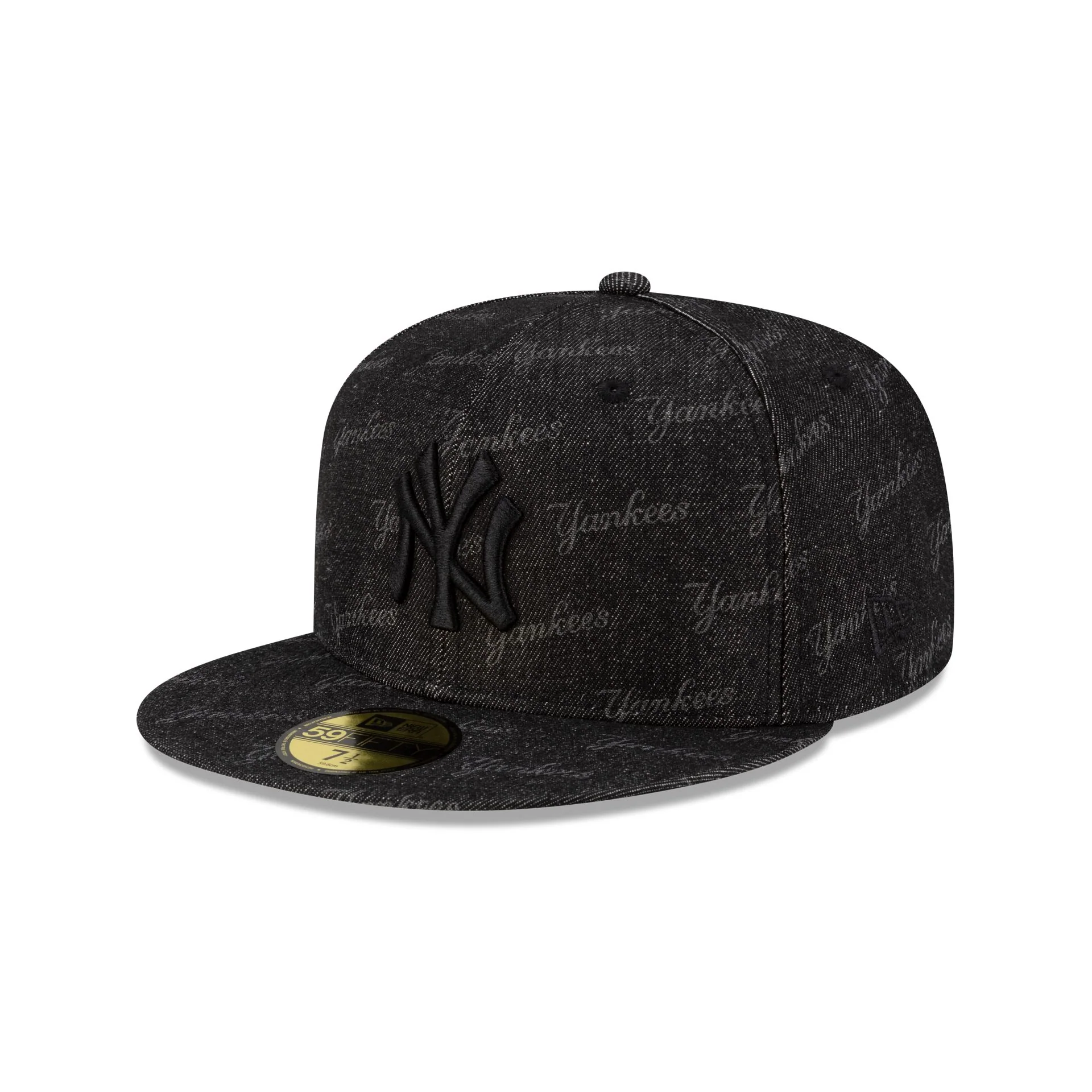 New York Yankees Laser Burn Out Black 59FIFTY Fitted Hat