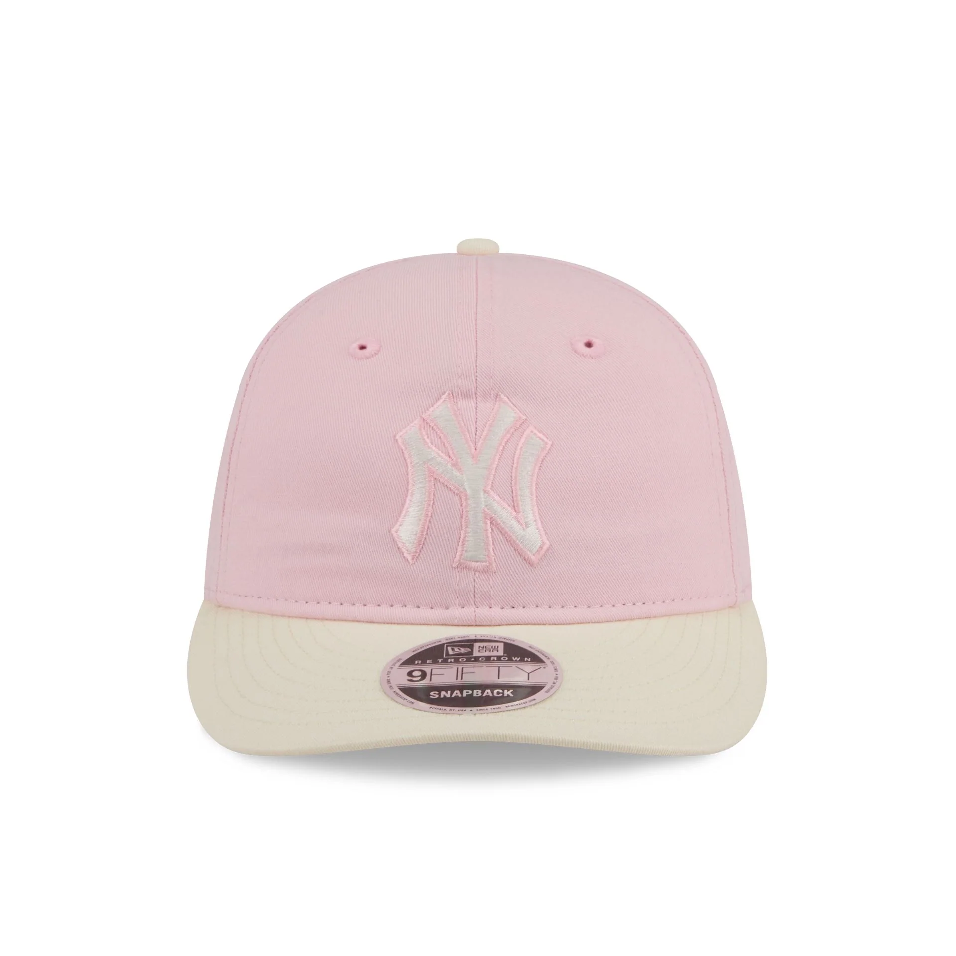 New York Yankees Light Pink Retro Crown 9FIFTY Snapback Hat - Image 2