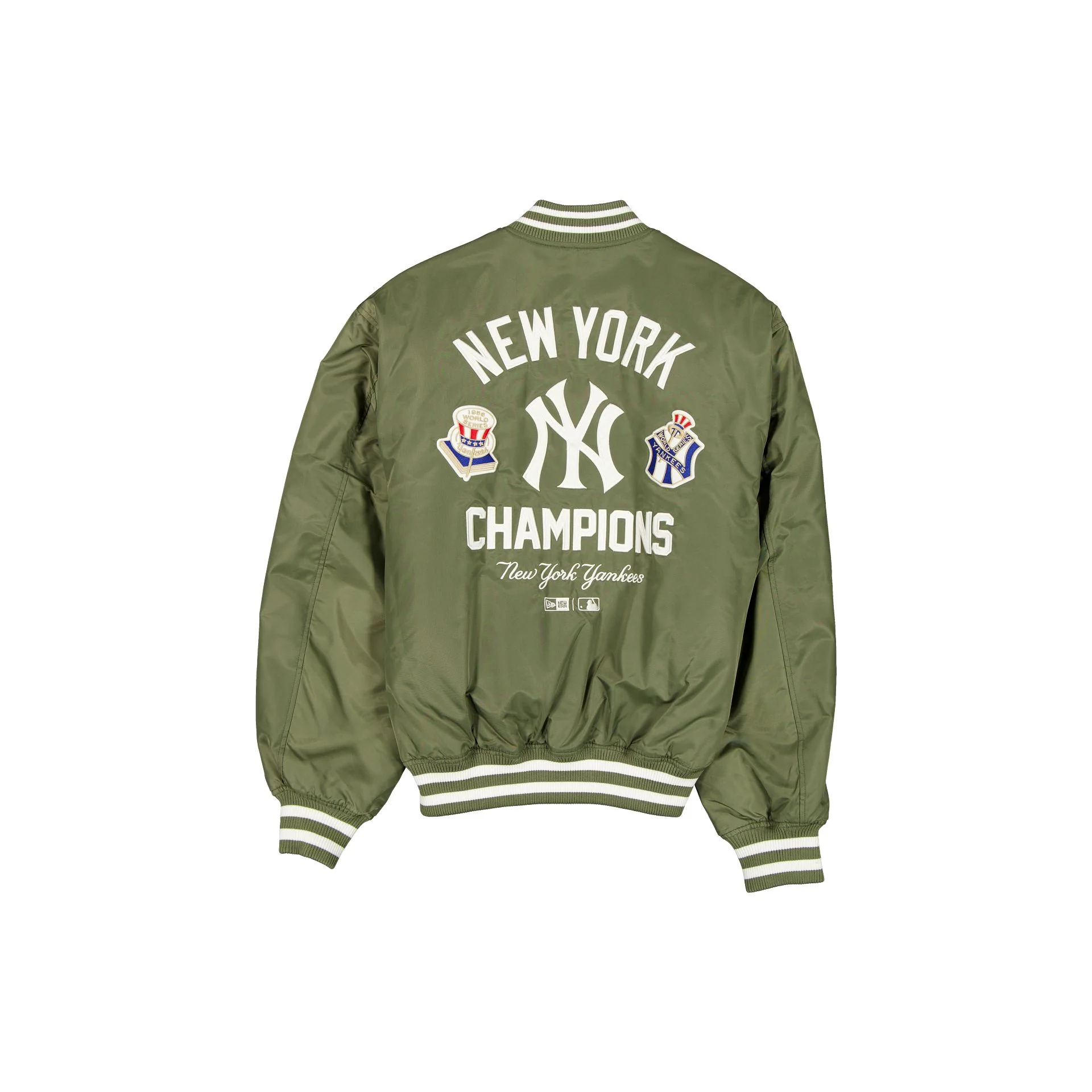 New York Yankees Nylon Sage Green Stadium Jacket - Image 2