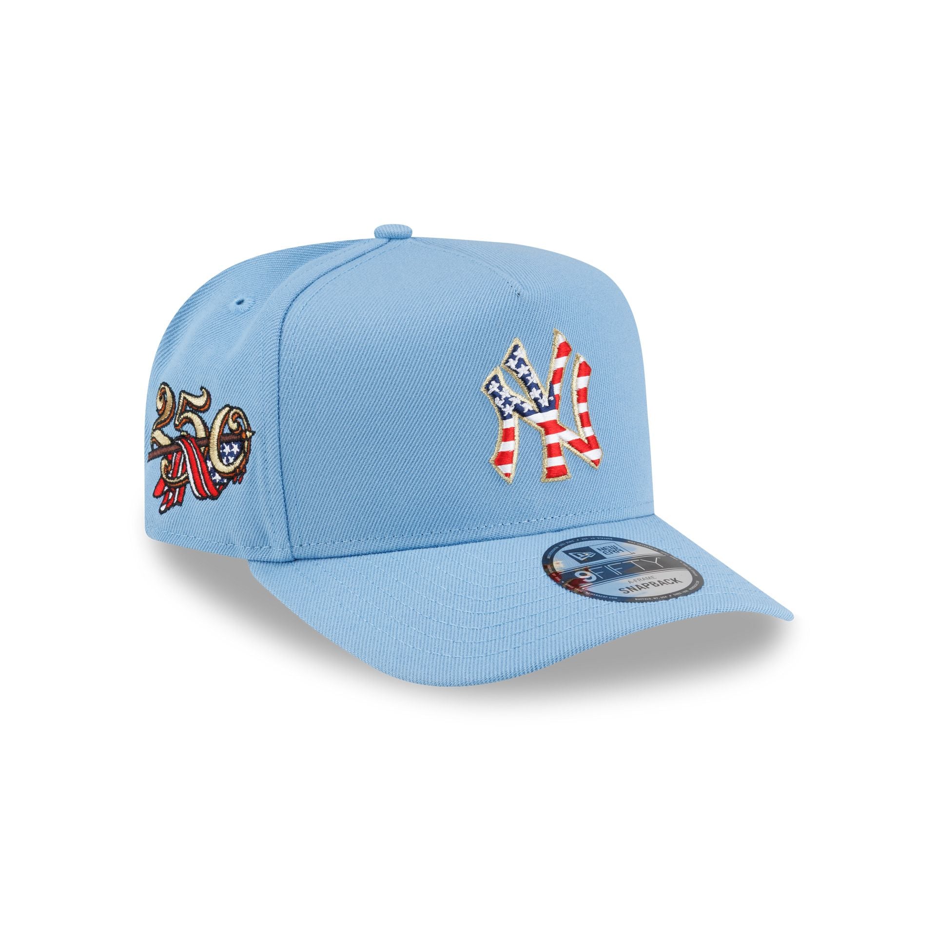 New York Yankees Red, White & Blue 9FIFTY A-Frame Snapback Hat