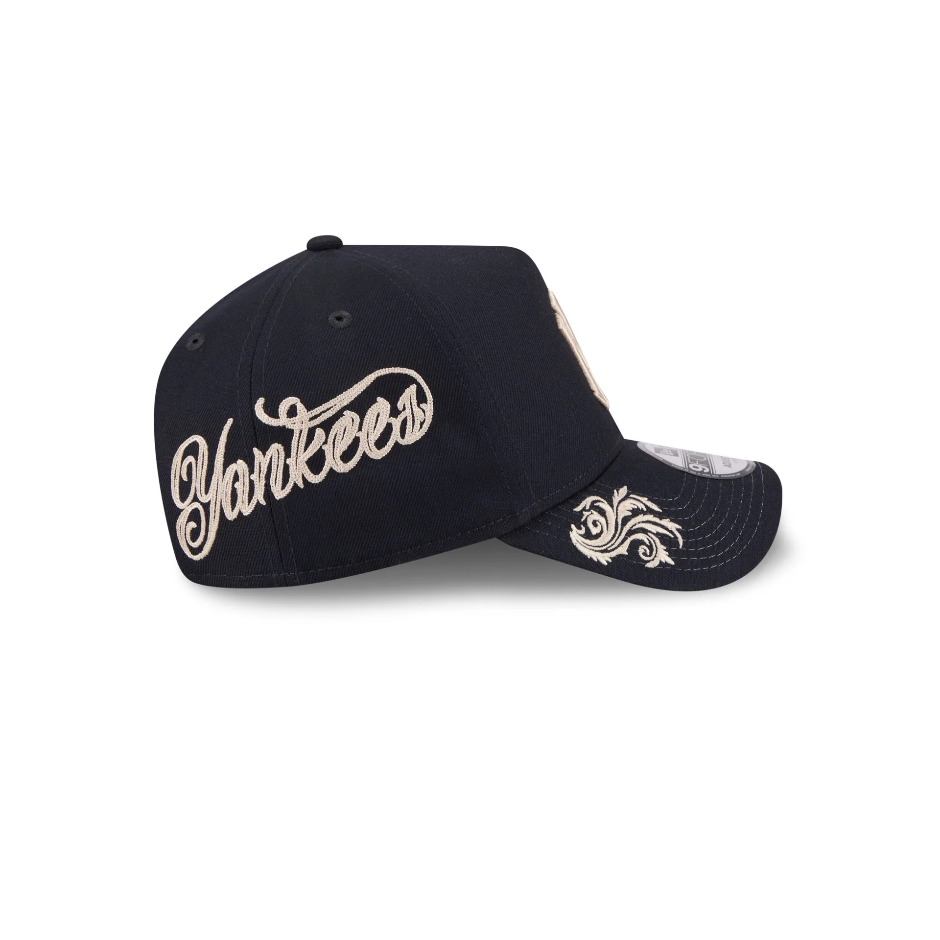 New York Yankees Script 9FORTY A-Frame Snapback Hat - Image 4
