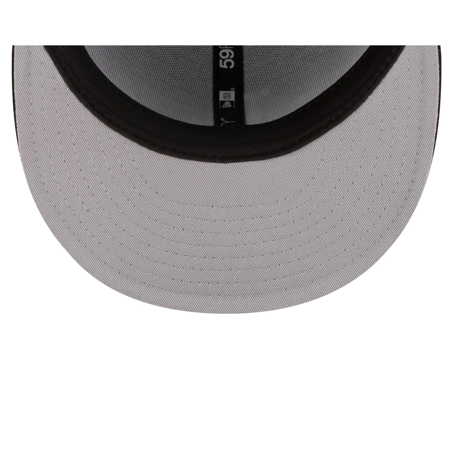 New York Yankees Script Black and White 59FIFTY Fitted Hat - Image 7