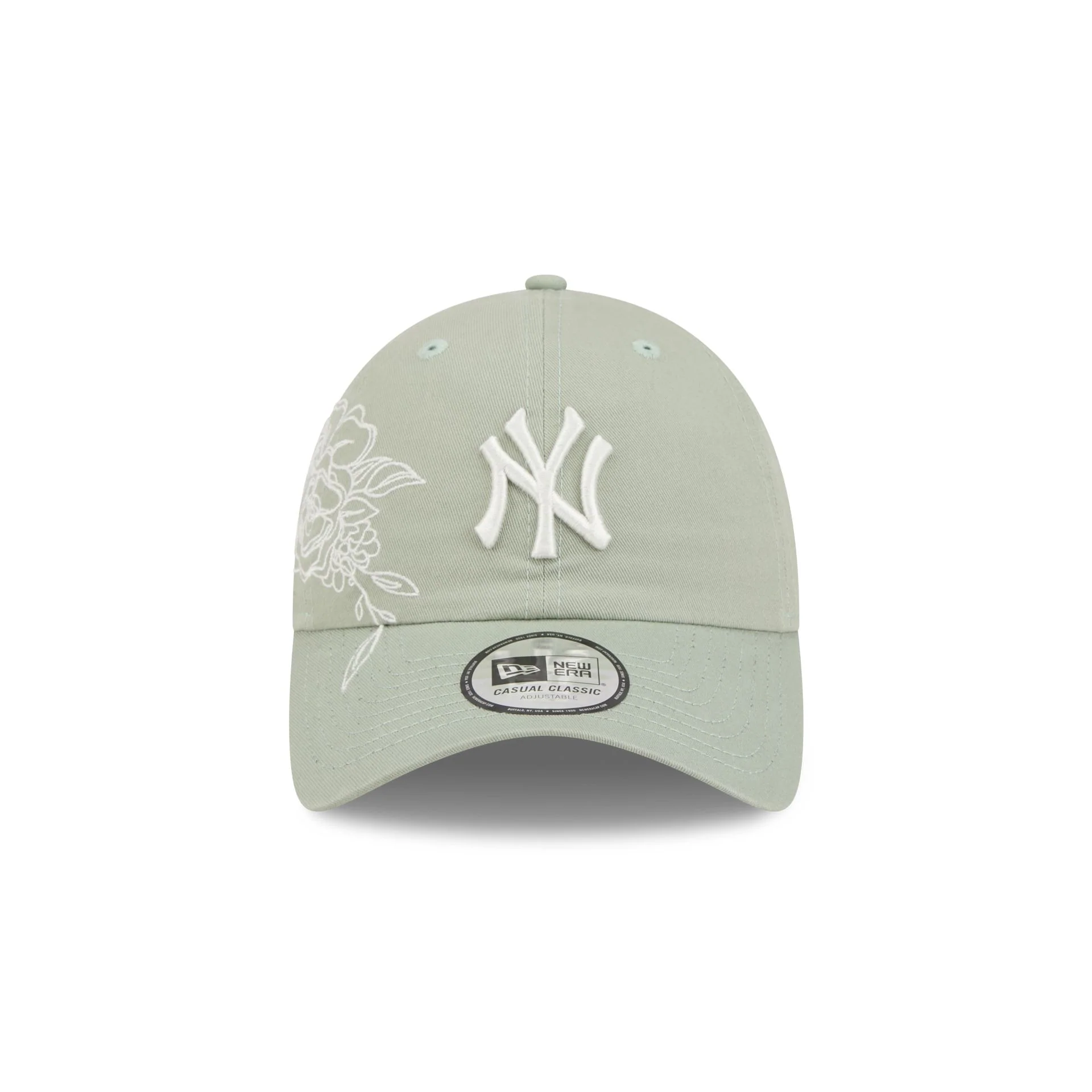 New York Yankees Stitched Flowers Casual Classic Adjustable Hat - Image 2