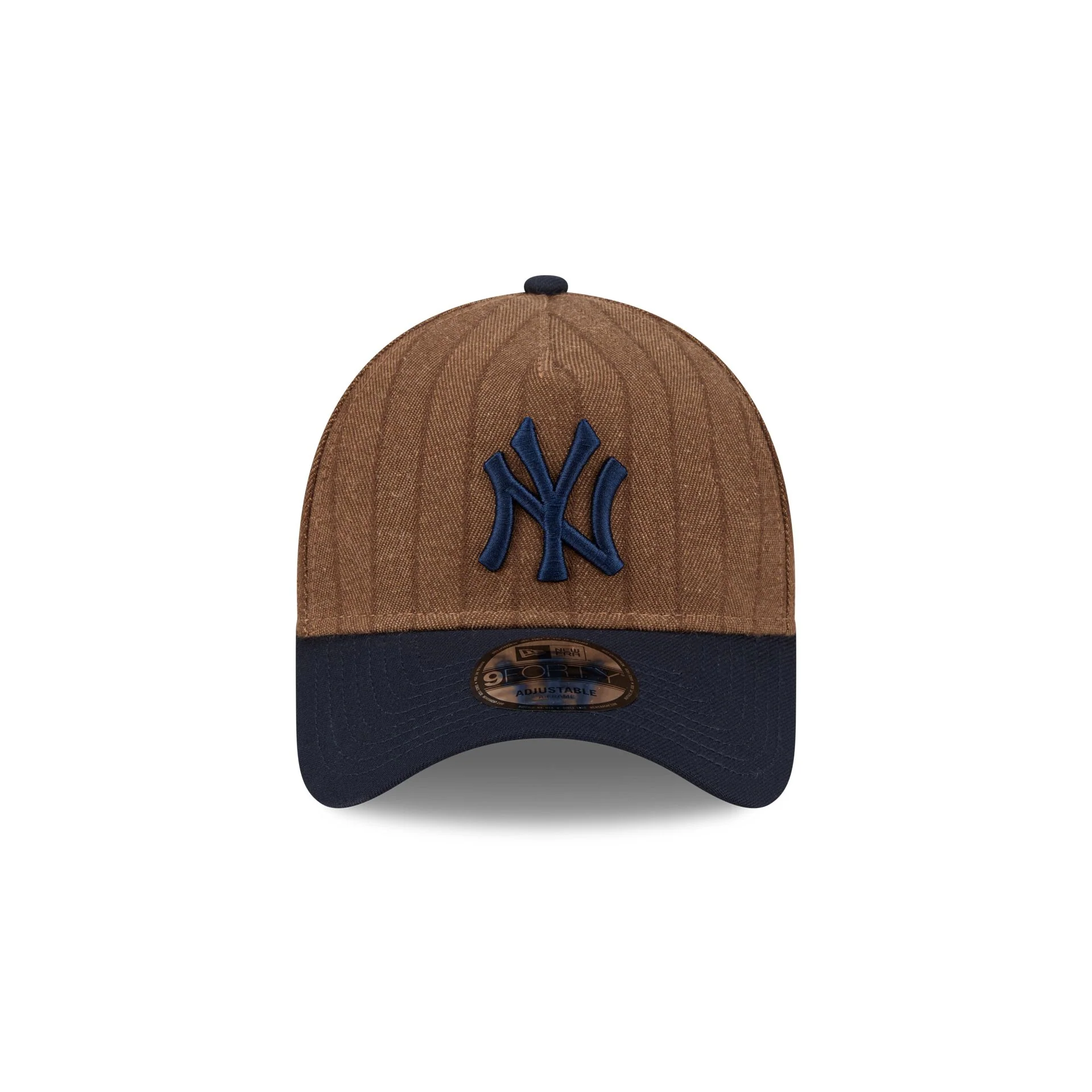 New York Yankees Three Looms Wool Pinstripe 9FORTY A-Frame Snapback Hat - Image 2