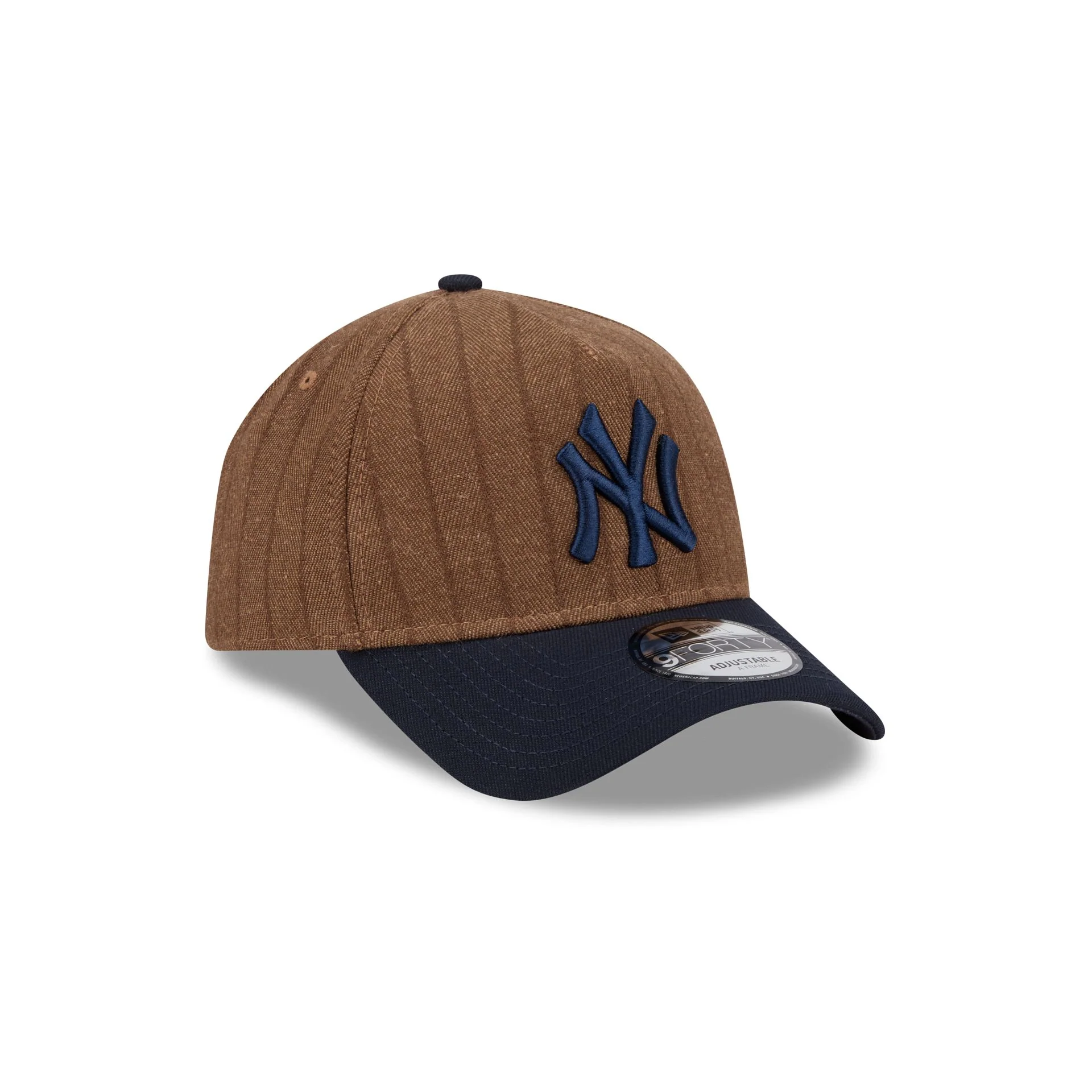 New York Yankees Three Looms Wool Pinstripe 9FORTY A-Frame Snapback Hat - Image 3
