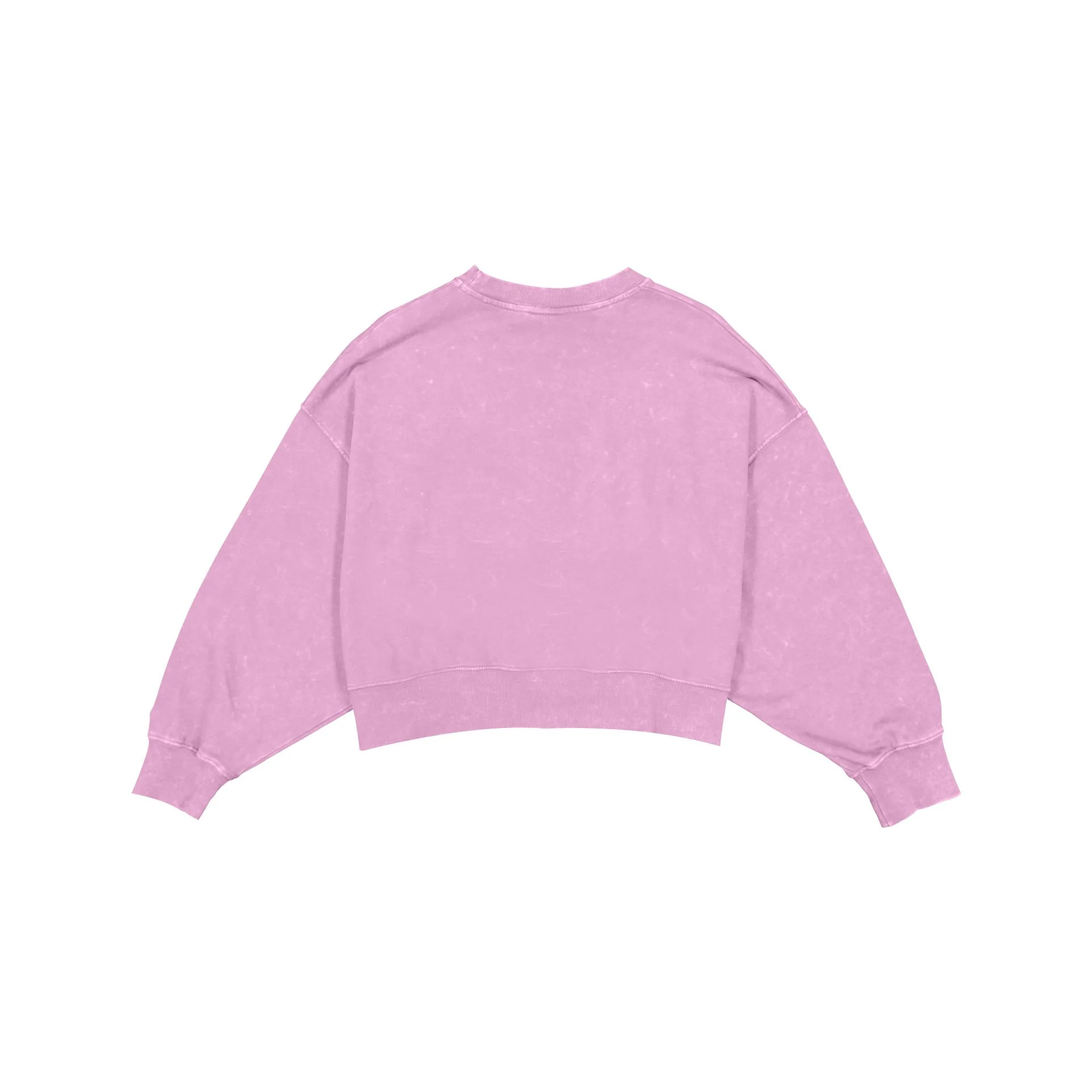 New York Yankees Throwback Women's Boxy Pink Crewneck - Image 2