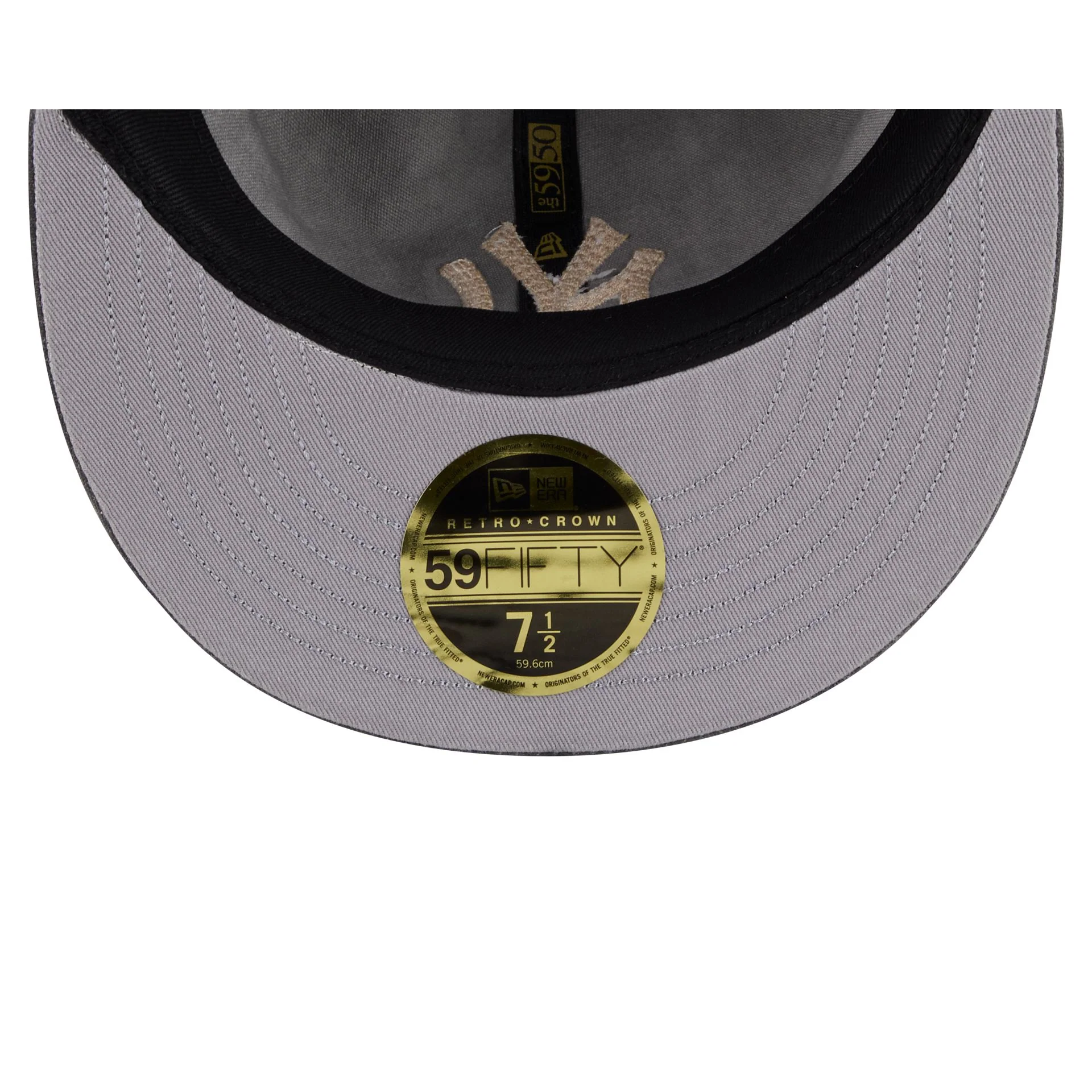 New York Yankees Visor Stitch Retro Crown 59FIFTY Fitted Hat - Image 7