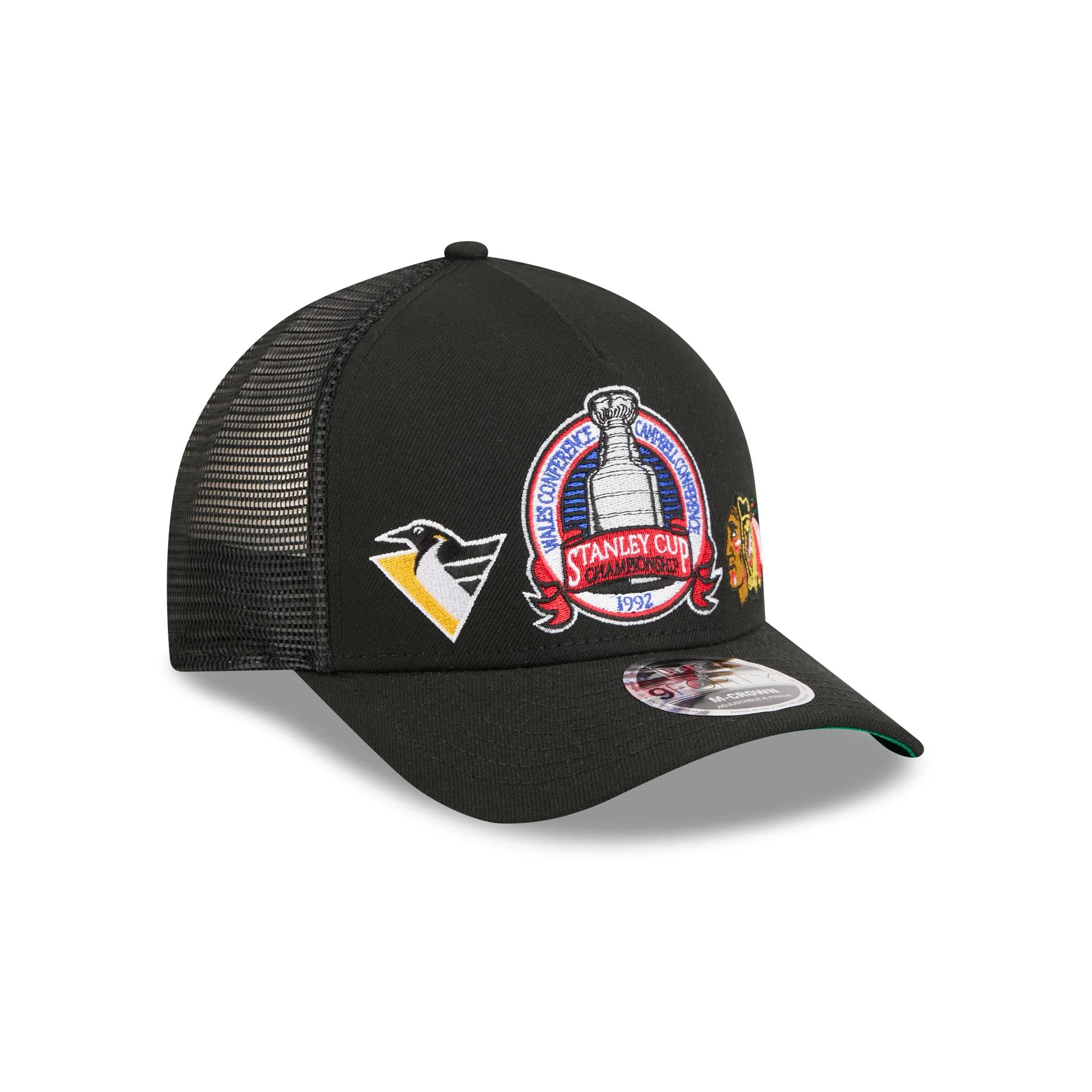 NHL 1992 Past Glory Matchup 9FORTY M-Crown A-Frame Trucker Hat - Image 3