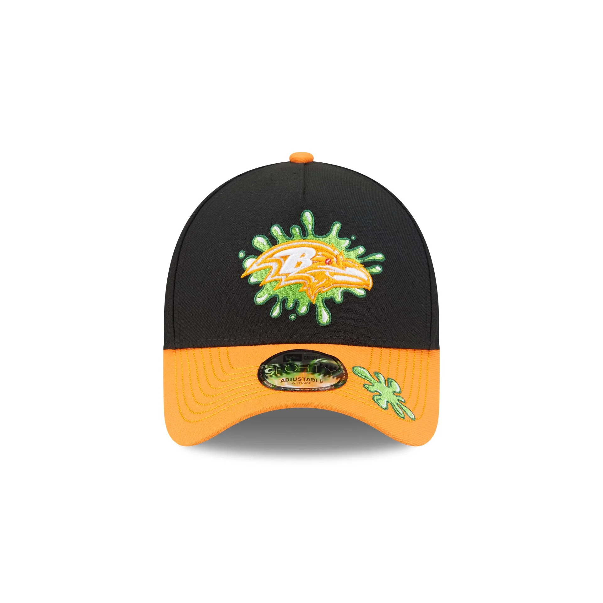 Nickelodeon Slime x Baltimore Ravens 9FORTY A-Frame Snapback Hat - Image 2